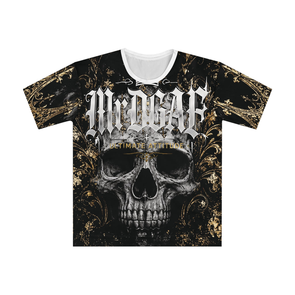 Skull Gothic Tee — "Medusa Ultimate Attitude" All-Over Print T-Shirt - mrdgaf.shop