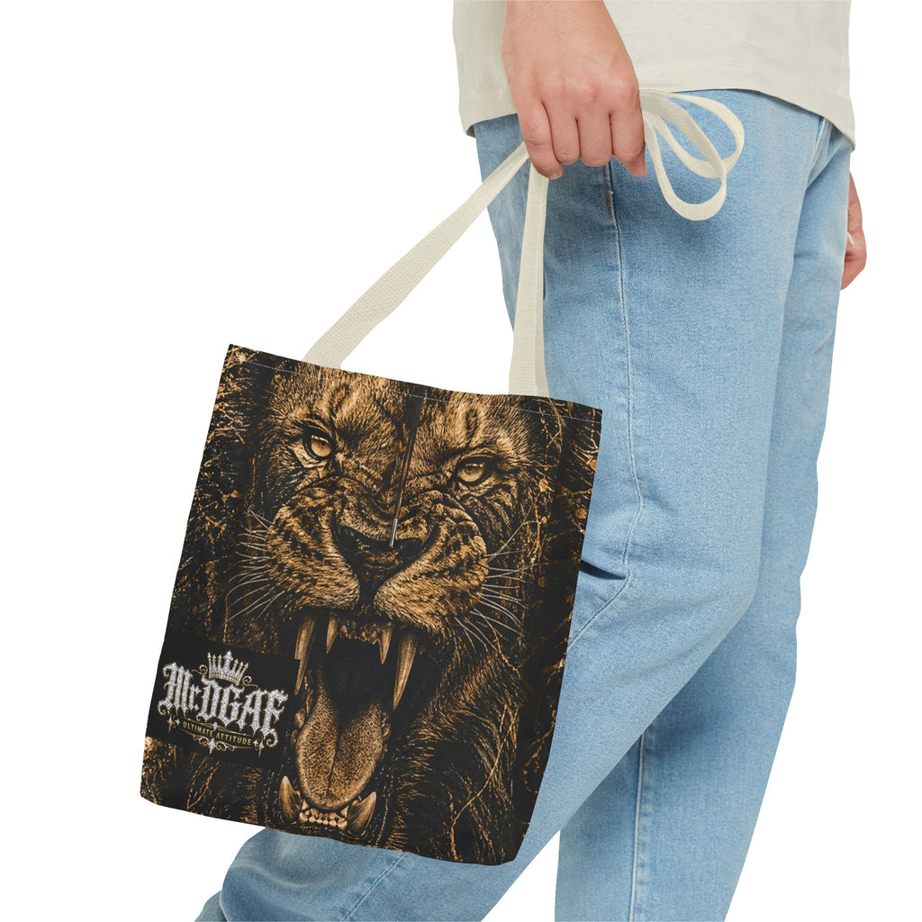 Roaring Lion Tote Bag – Vintage Fierce Animal Print Everyday Tote - mrdgaf.shop