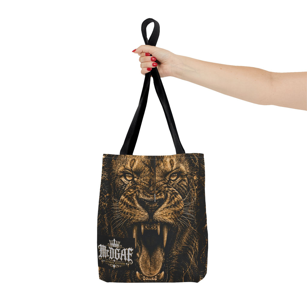 Roaring Lion Tote Bag – Vintage Fierce Animal Print Everyday Tote - mrdgaf.shop