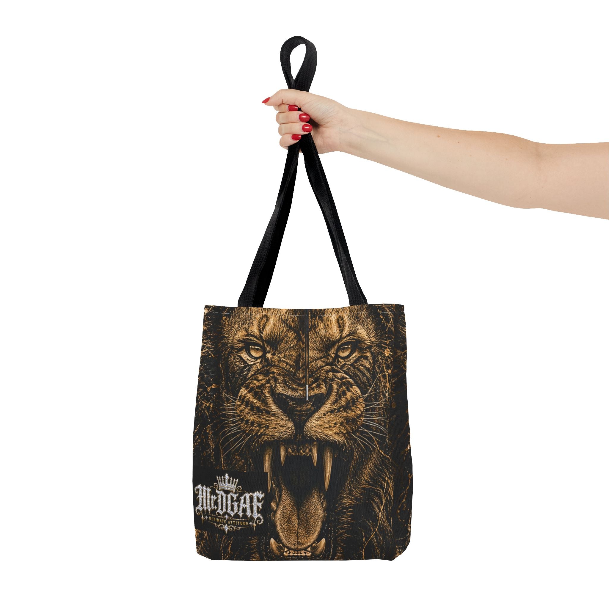 Roaring Lion Tote Bag – Vintage Fierce Animal Print Everyday Tote - mrdgaf.shop