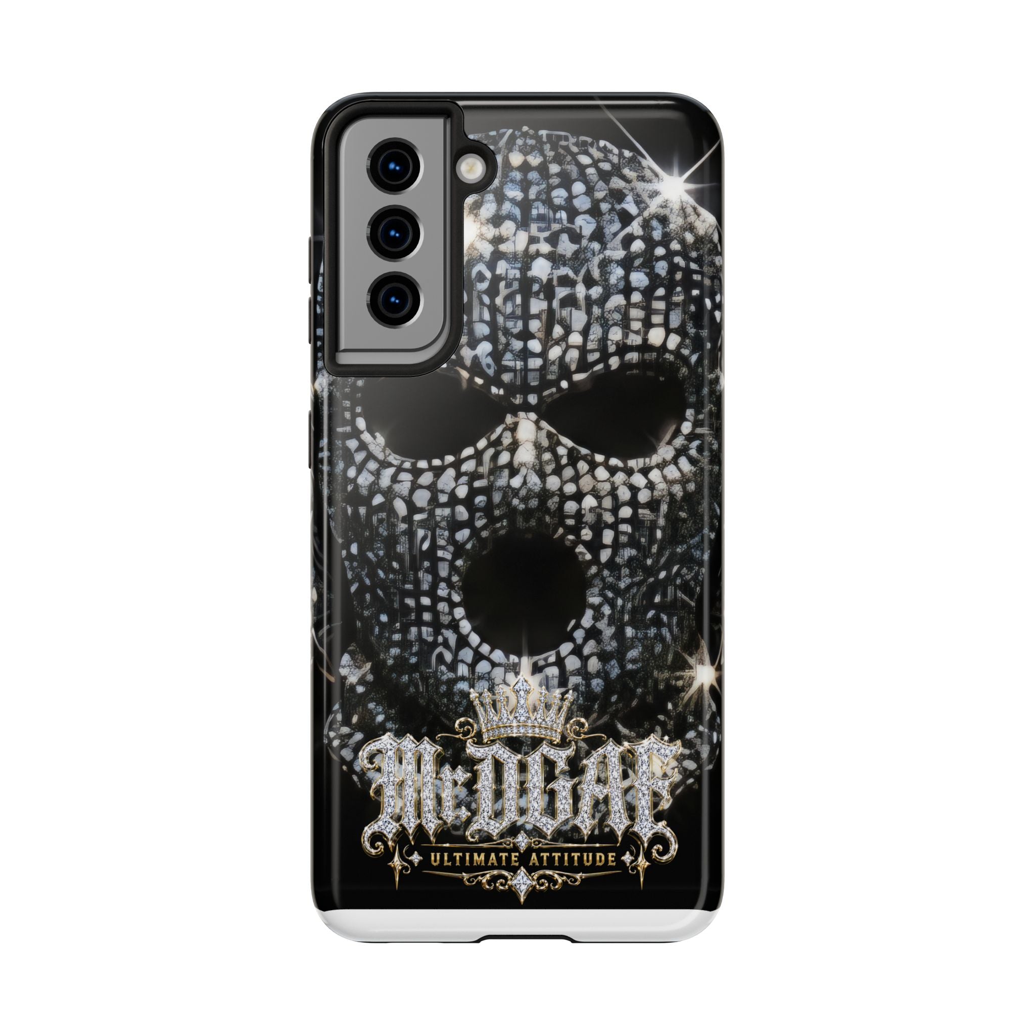 Skull Rhinestone Tough Phone Case — "Outlaw" Ultimate Attitude - mrdgaf.shop