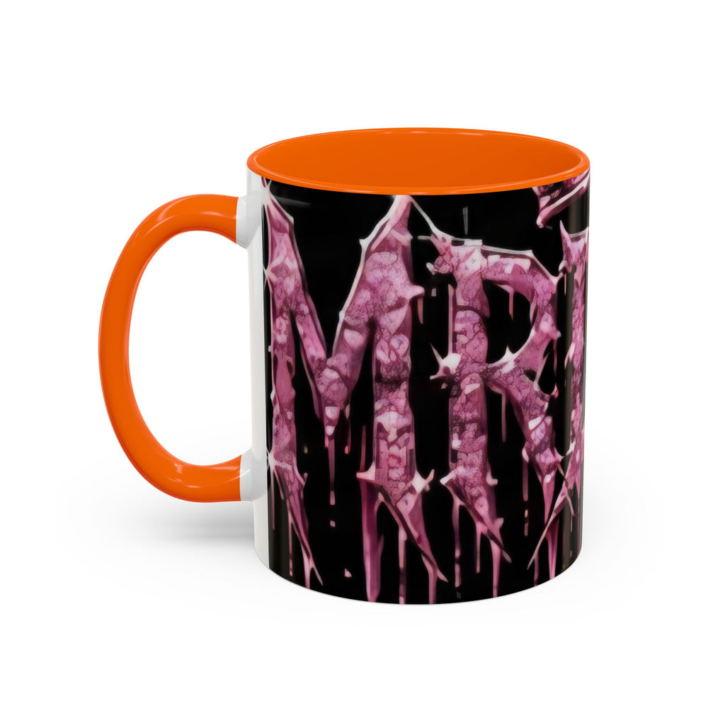 Dripping Pink Glitter Gothic Mug — Accent Coffee Cup (11/15oz) - mrdgaf.shop