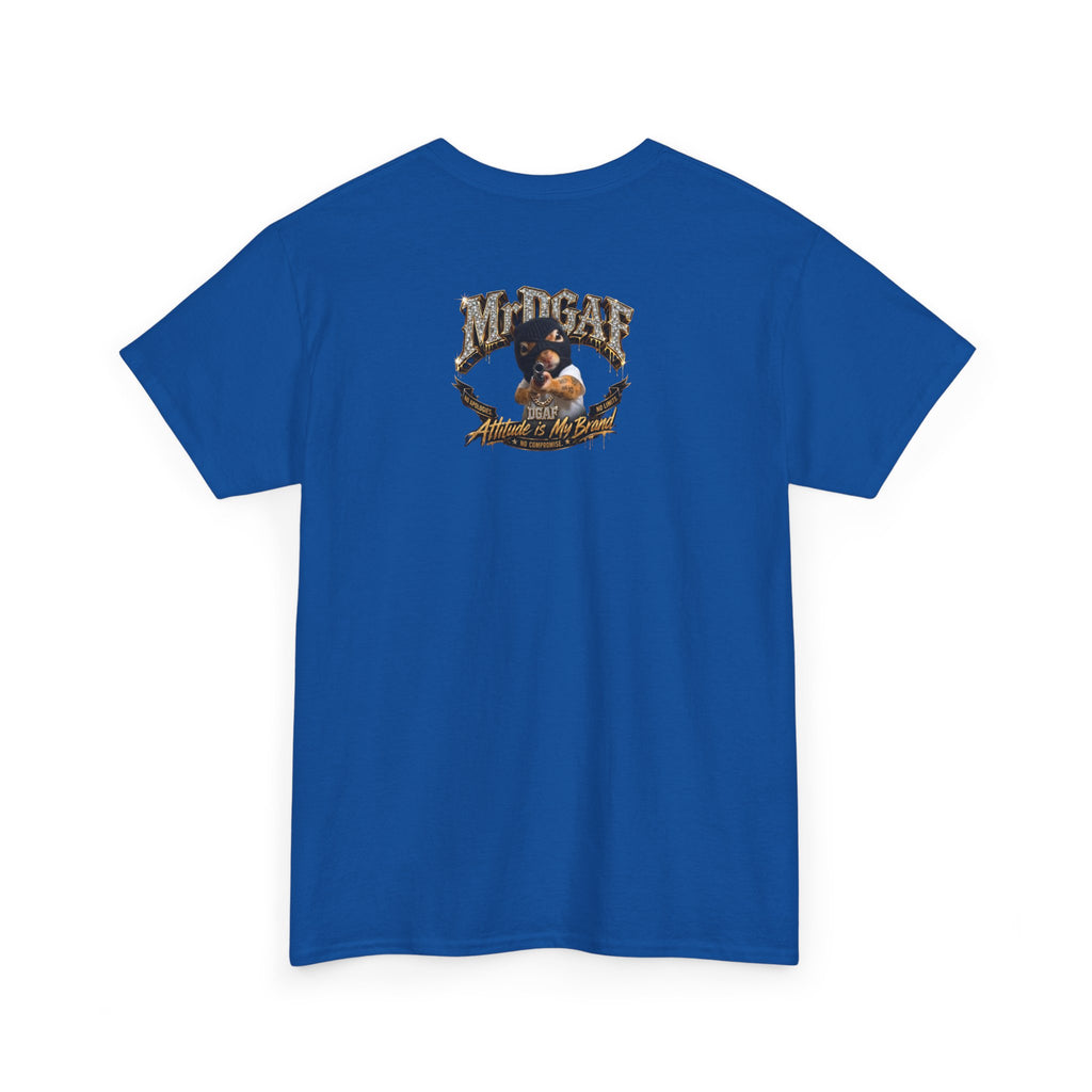 IDGAF Never Will Tee — Bold Rhinestone Text Graphic T‑Shirt
