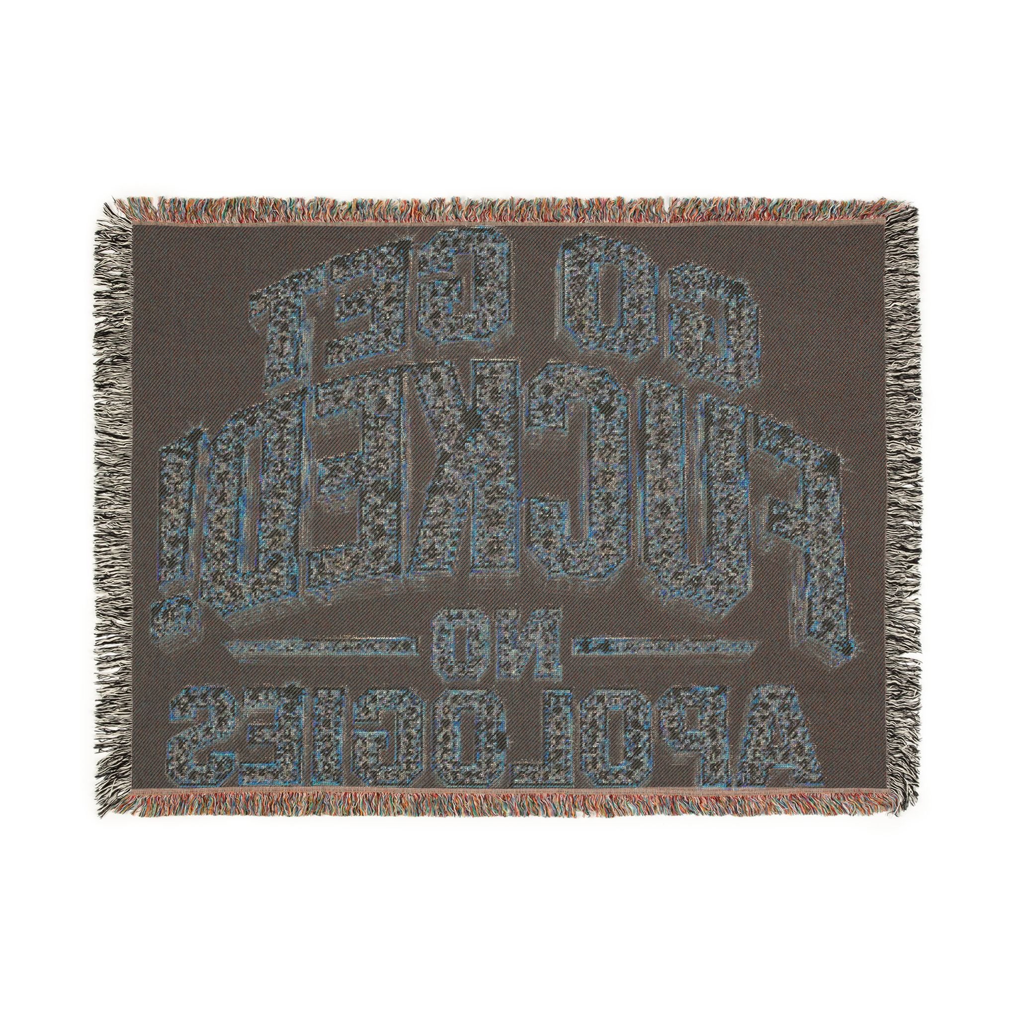 Woven Blanket — 'Go Get Fucked! No Apologies' Statement Throw