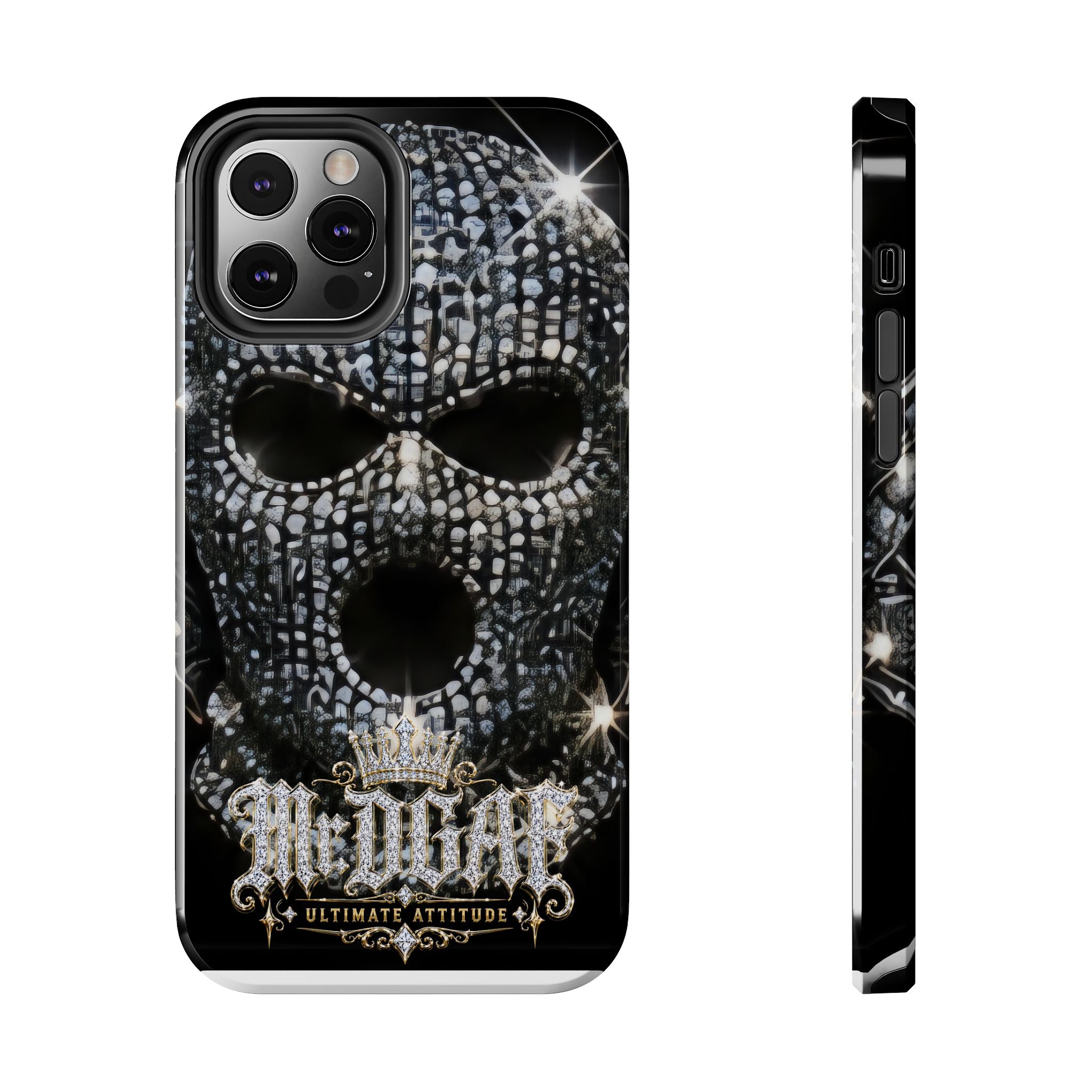 Skull Rhinestone Tough Phone Case — "Outlaw" Ultimate Attitude - mrdgaf.shop
