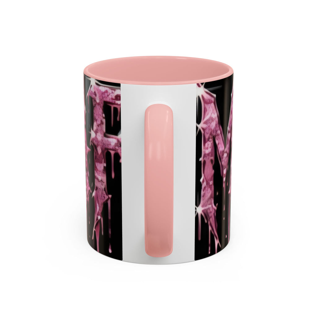 Dripping Pink Glitter Gothic Mug — Accent Coffee Cup (11/15oz) - mrdgaf.shop