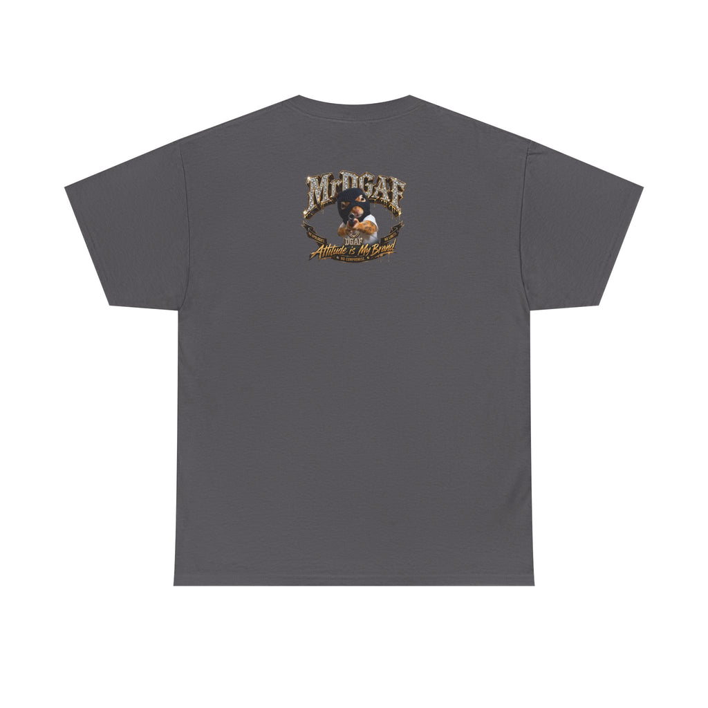 IDGAF Never Will Tee — Bold Rhinestone Text Graphic T‑Shirt