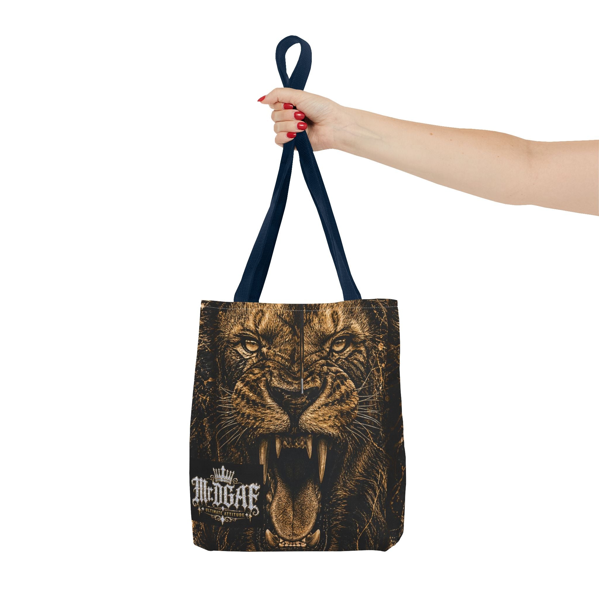 Roaring Lion Tote Bag – Vintage Fierce Animal Print Everyday Tote - mrdgaf.shop