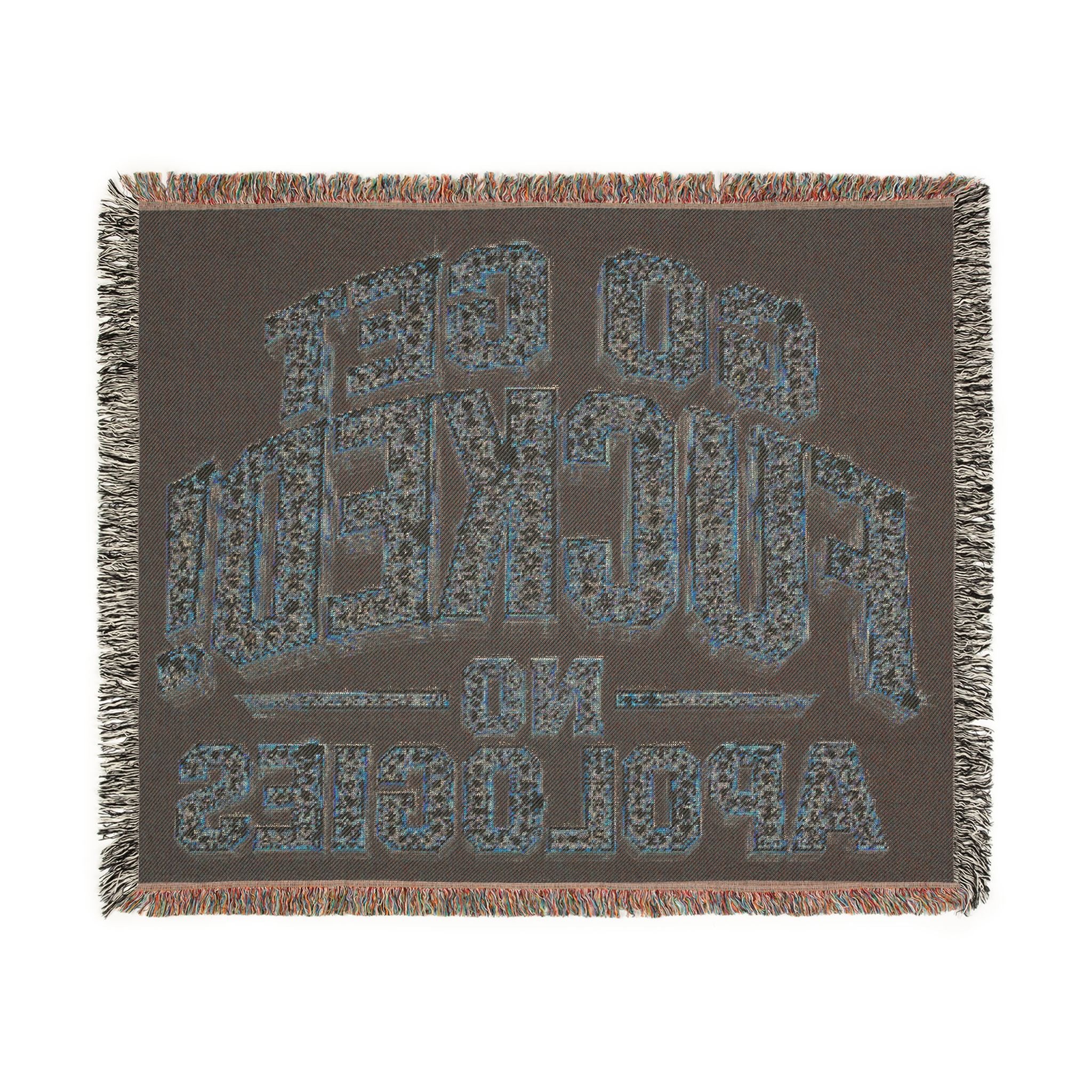 Woven Blanket — 'Go Get Fucked! No Apologies' Statement Throw