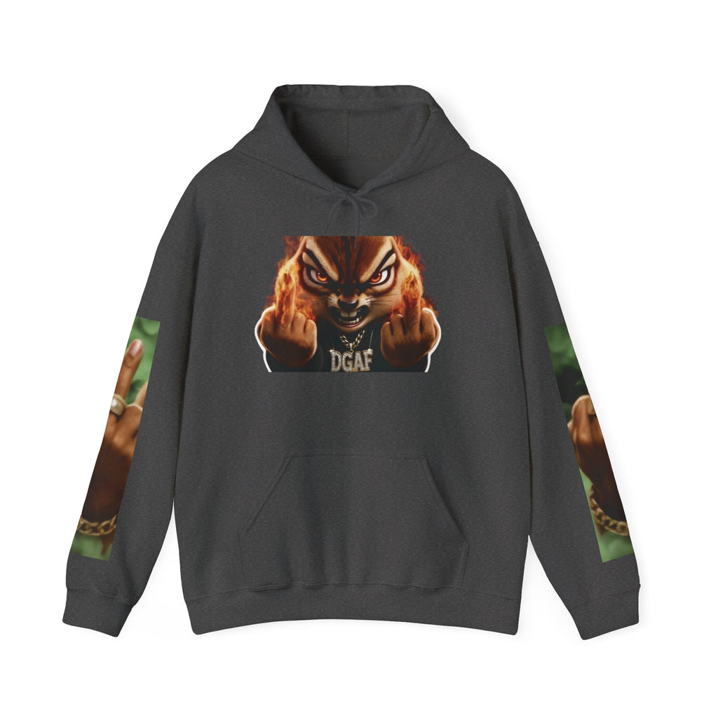 Hoodie — Smoky Chipmunk 'DGAF' Graphic Pullover