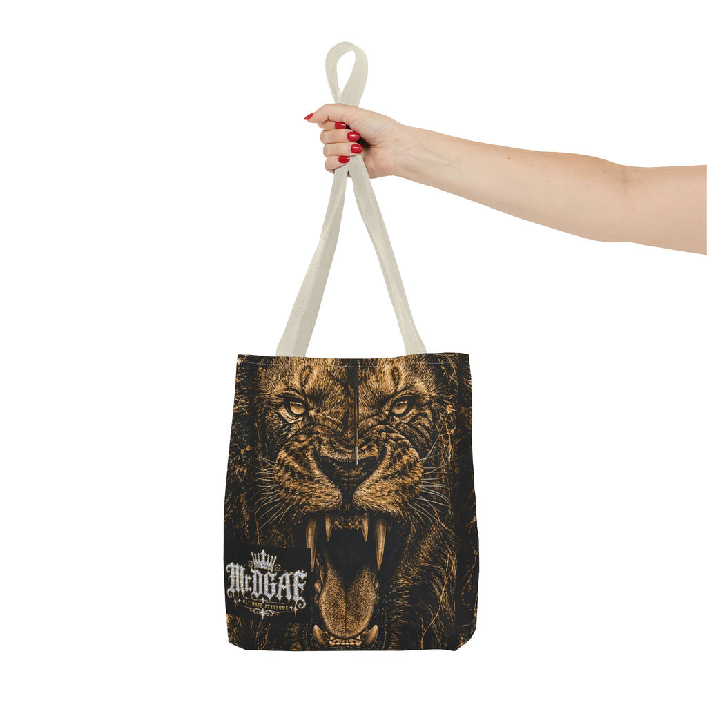 Roaring Lion Tote Bag – Vintage Fierce Animal Print Everyday Tote - mrdgaf.shop