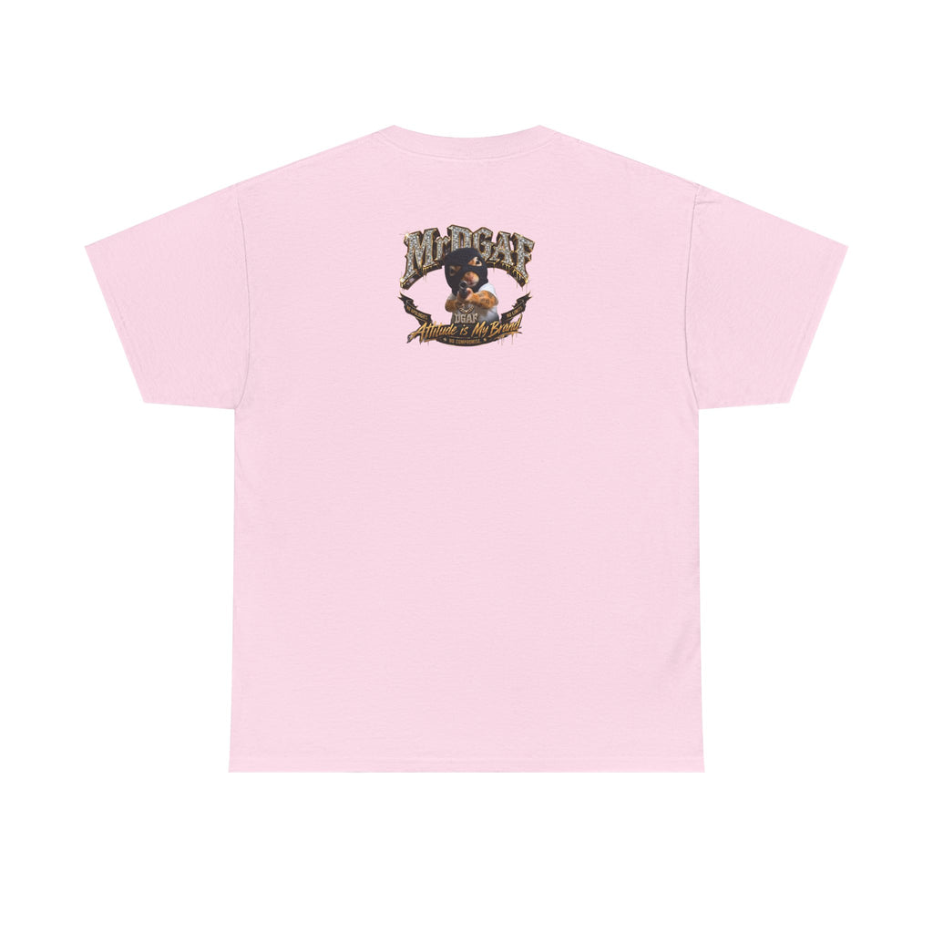 IDGAF Never Will Tee — Bold Rhinestone Text Graphic T‑Shirt