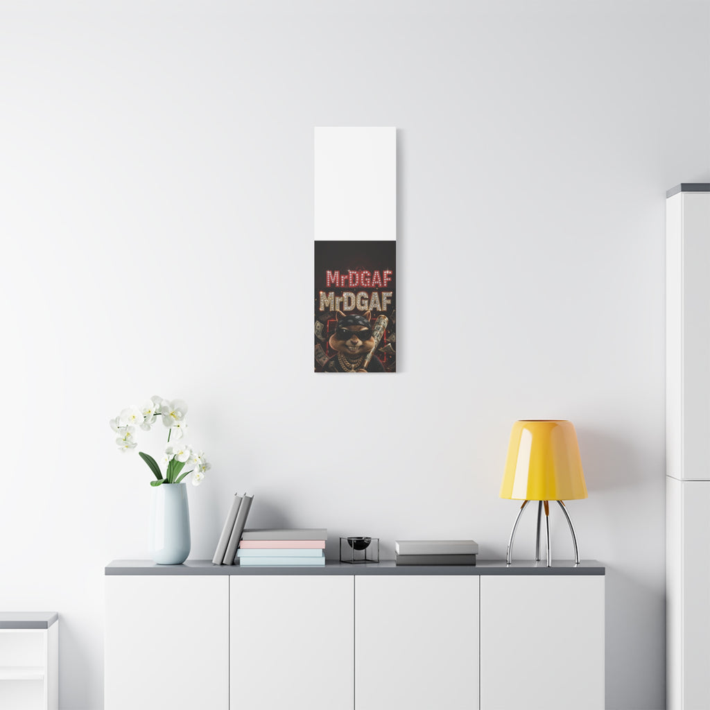 Dark Cardinal Bunny Canvas Print — Gothic Rabbit Wall Art