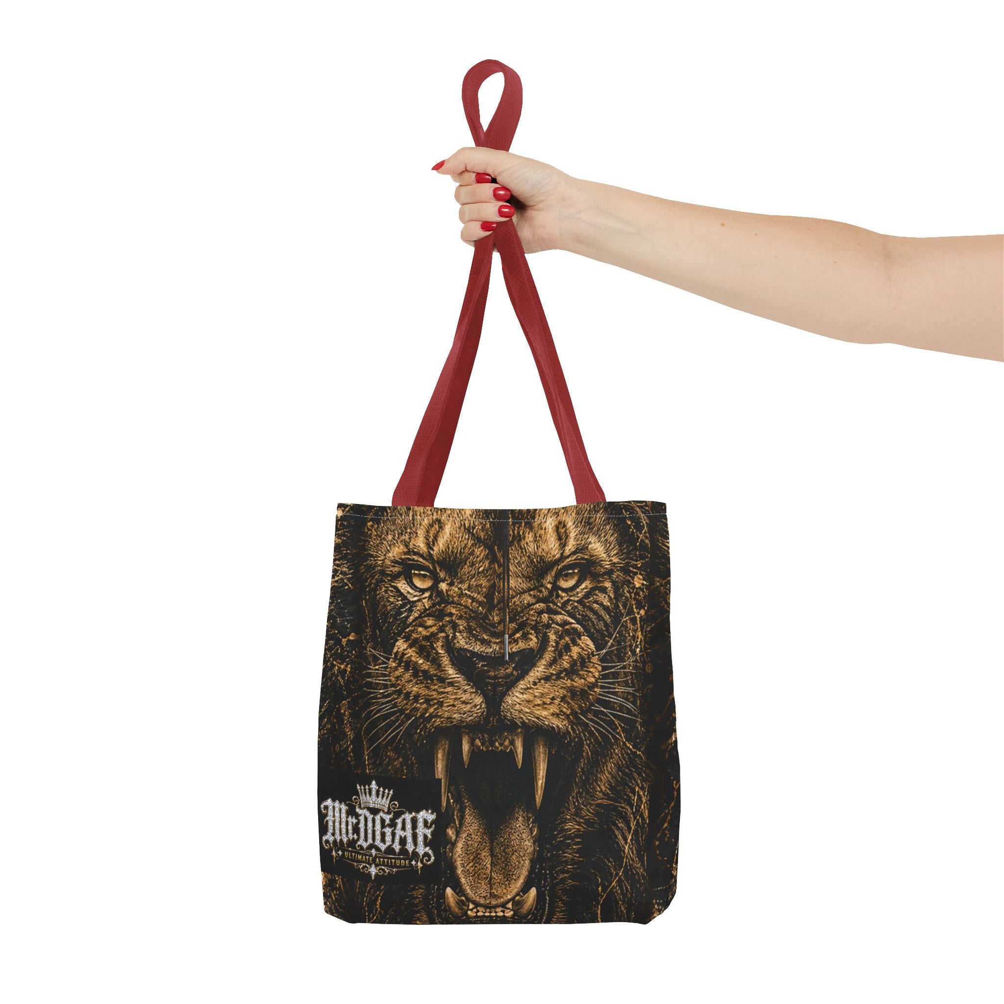 Roaring Lion Tote Bag – Vintage Fierce Animal Print Everyday Tote - mrdgaf.shop