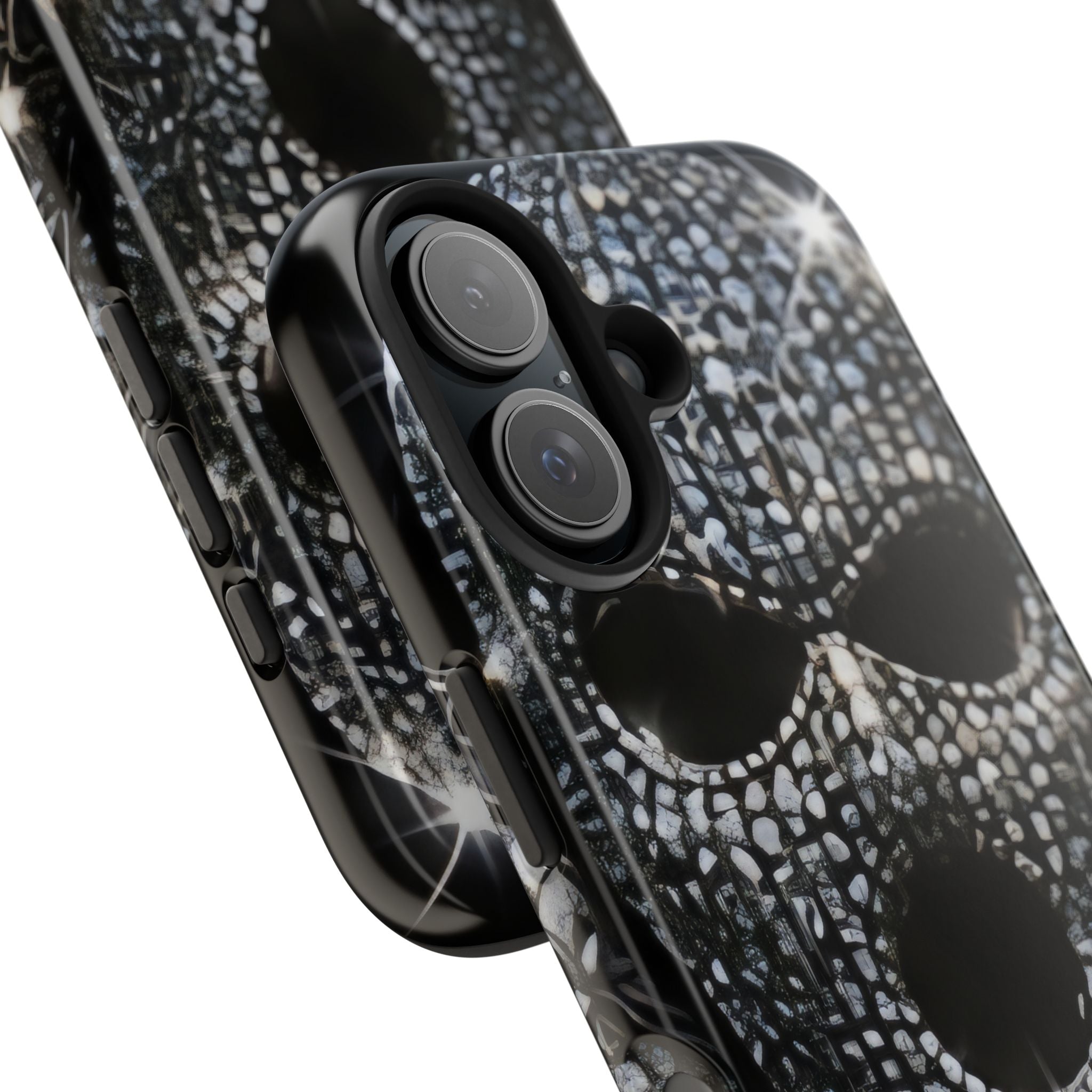 Skull Rhinestone Tough Phone Case — "Outlaw" Ultimate Attitude - mrdgaf.shop