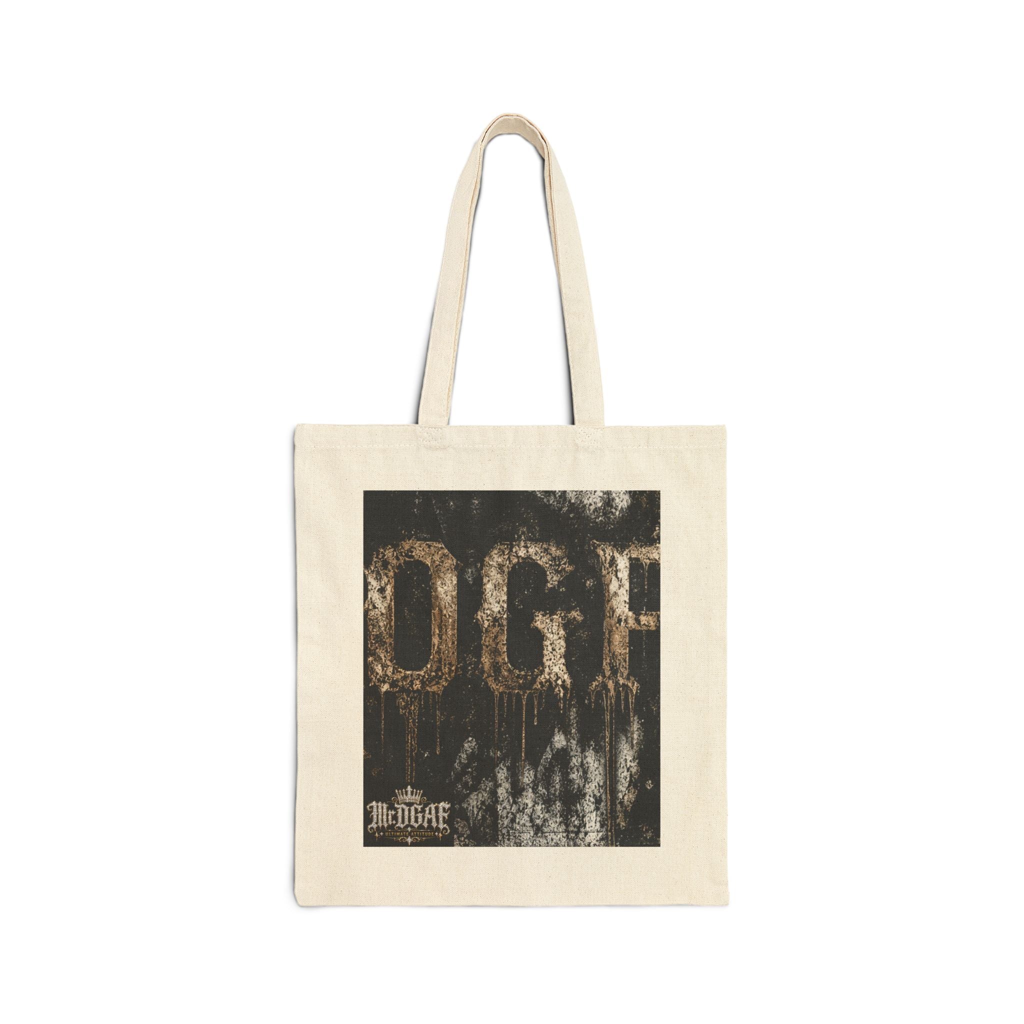 Skull King Tote Bag — Dark Vintage Crown Graphic Cotton Canvas Tote - mrdgaf.shop