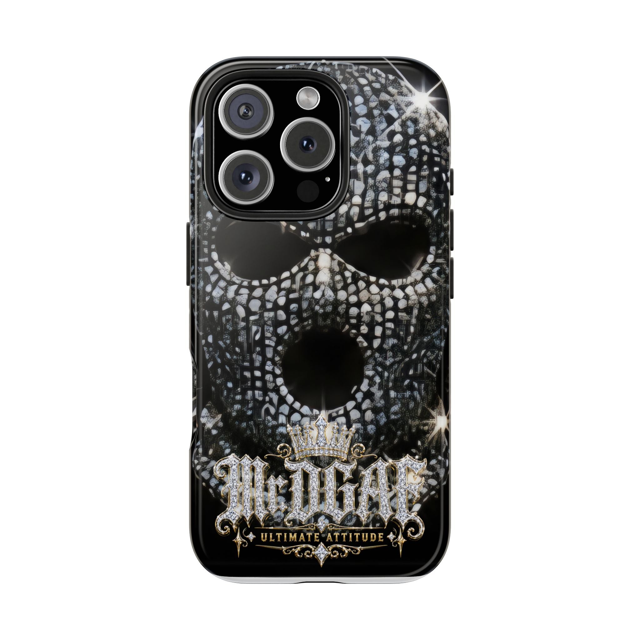 Skull Rhinestone Tough Phone Case — "Outlaw" Ultimate Attitude - mrdgaf.shop