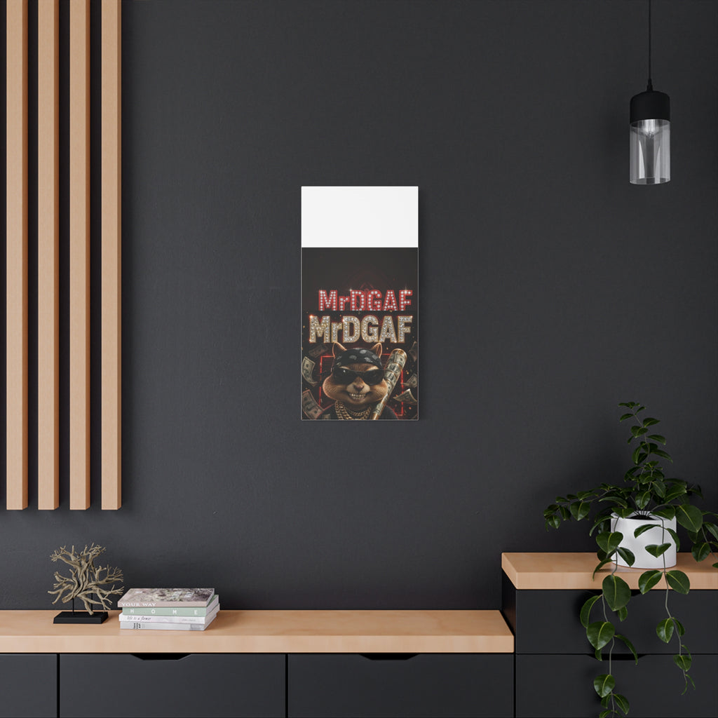 Dark Cardinal Bunny Canvas Print — Gothic Rabbit Wall Art