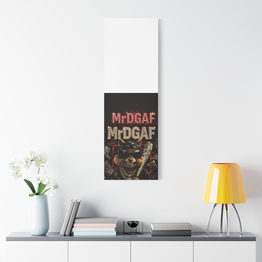 Dark Cardinal Bunny Canvas Print — Gothic Rabbit Wall Art