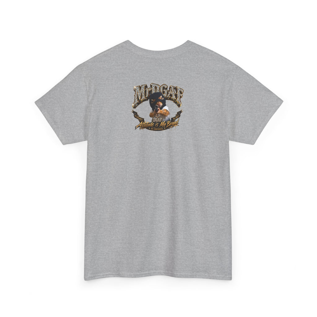 IDGAF Never Will Tee — Bold Rhinestone Text Graphic T‑Shirt