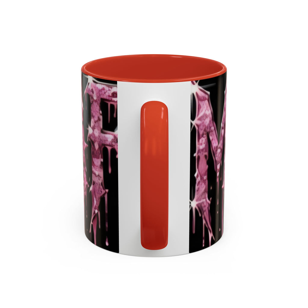 Dripping Pink Glitter Gothic Mug — Accent Coffee Cup (11/15oz) - mrdgaf.shop