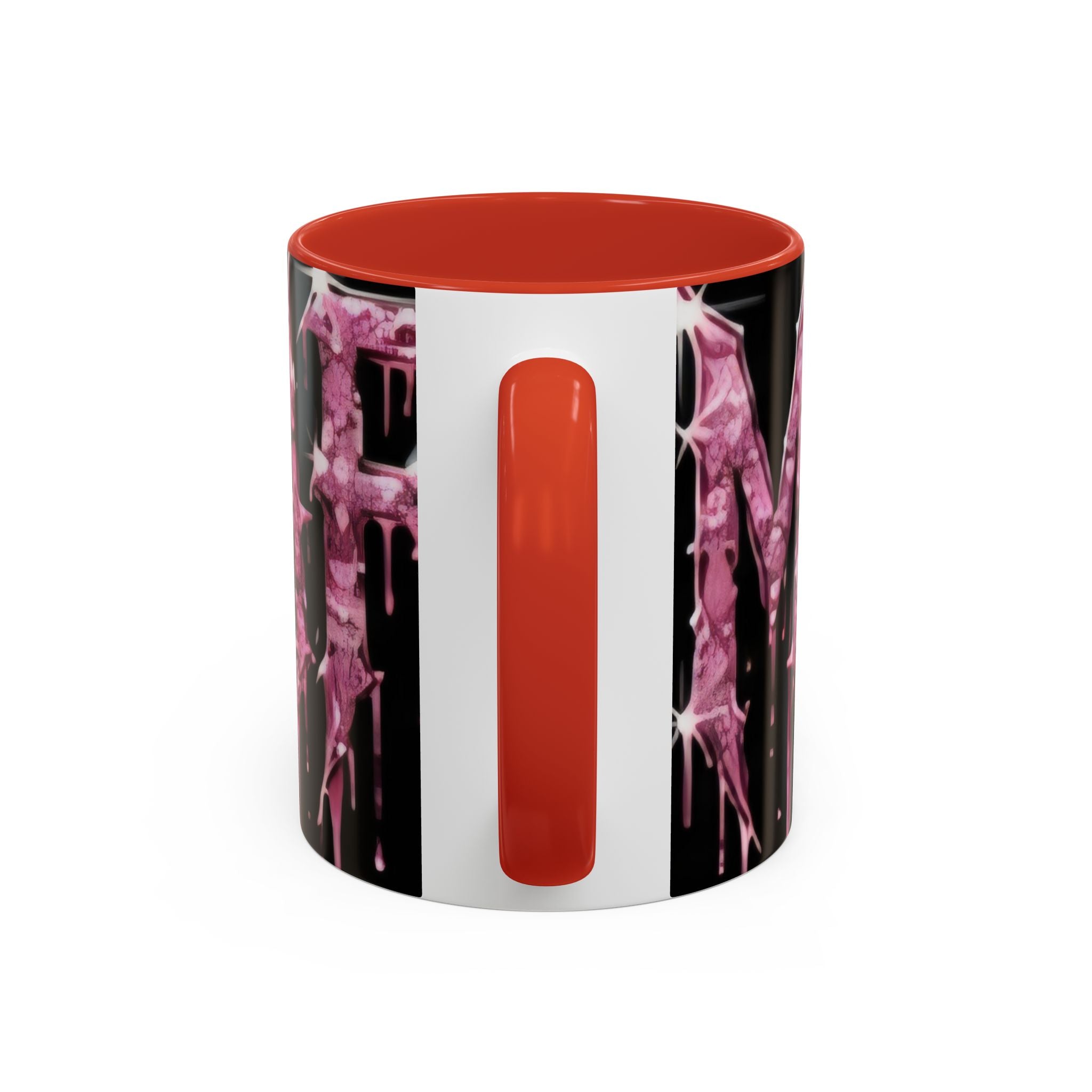 Dripping Pink Glitter Gothic Mug — Accent Coffee Cup (11/15oz) - mrdgaf.shop