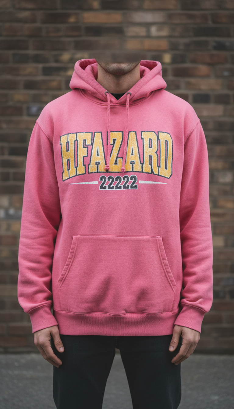 Oversized Hoodie With Cop Encounter Graphic