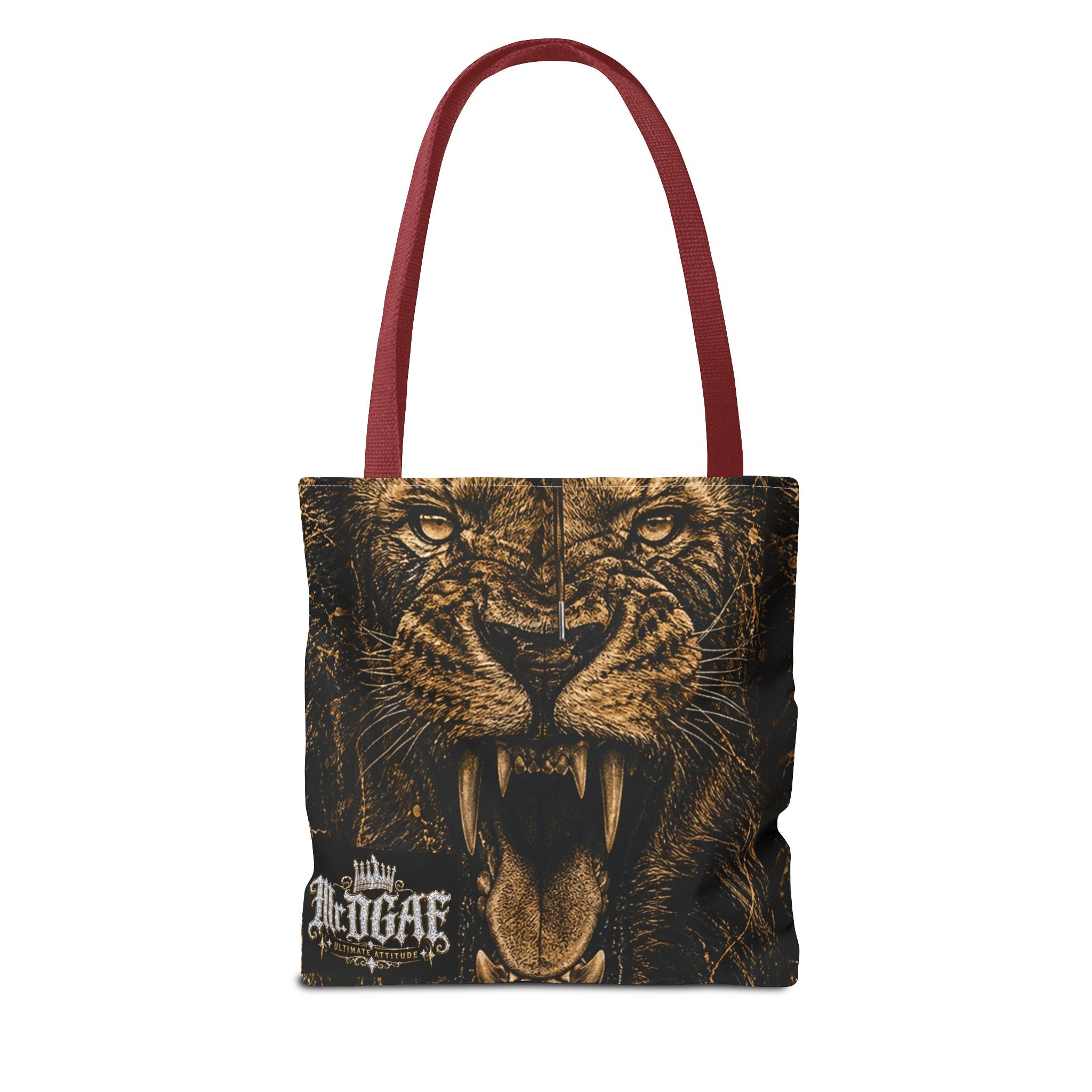 Roaring Lion Tote Bag – Vintage Fierce Animal Print Everyday Tote - mrdgaf.shop