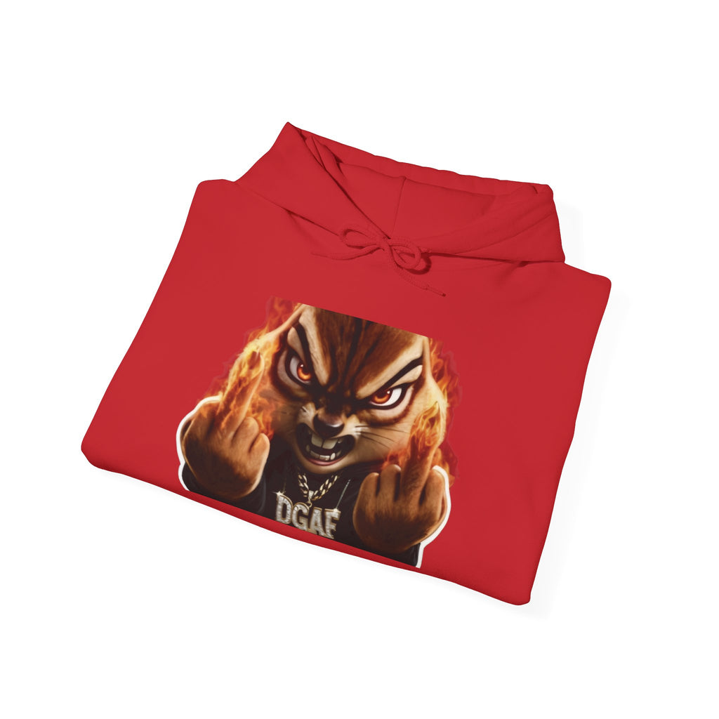 Hoodie — Smoky Chipmunk 'DGAF' Graphic Pullover