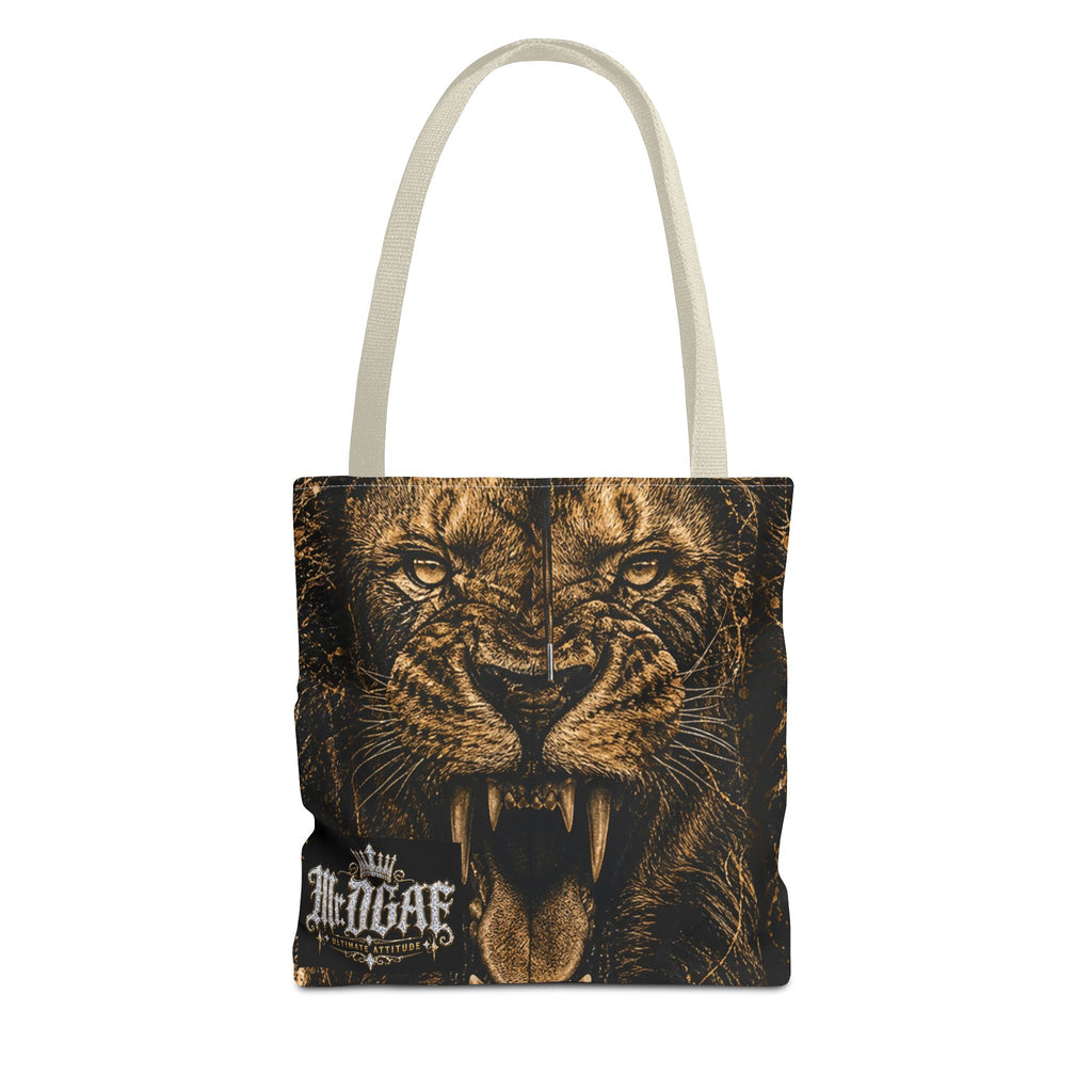Roaring Lion Tote Bag – Vintage Fierce Animal Print Everyday Tote - mrdgaf.shop