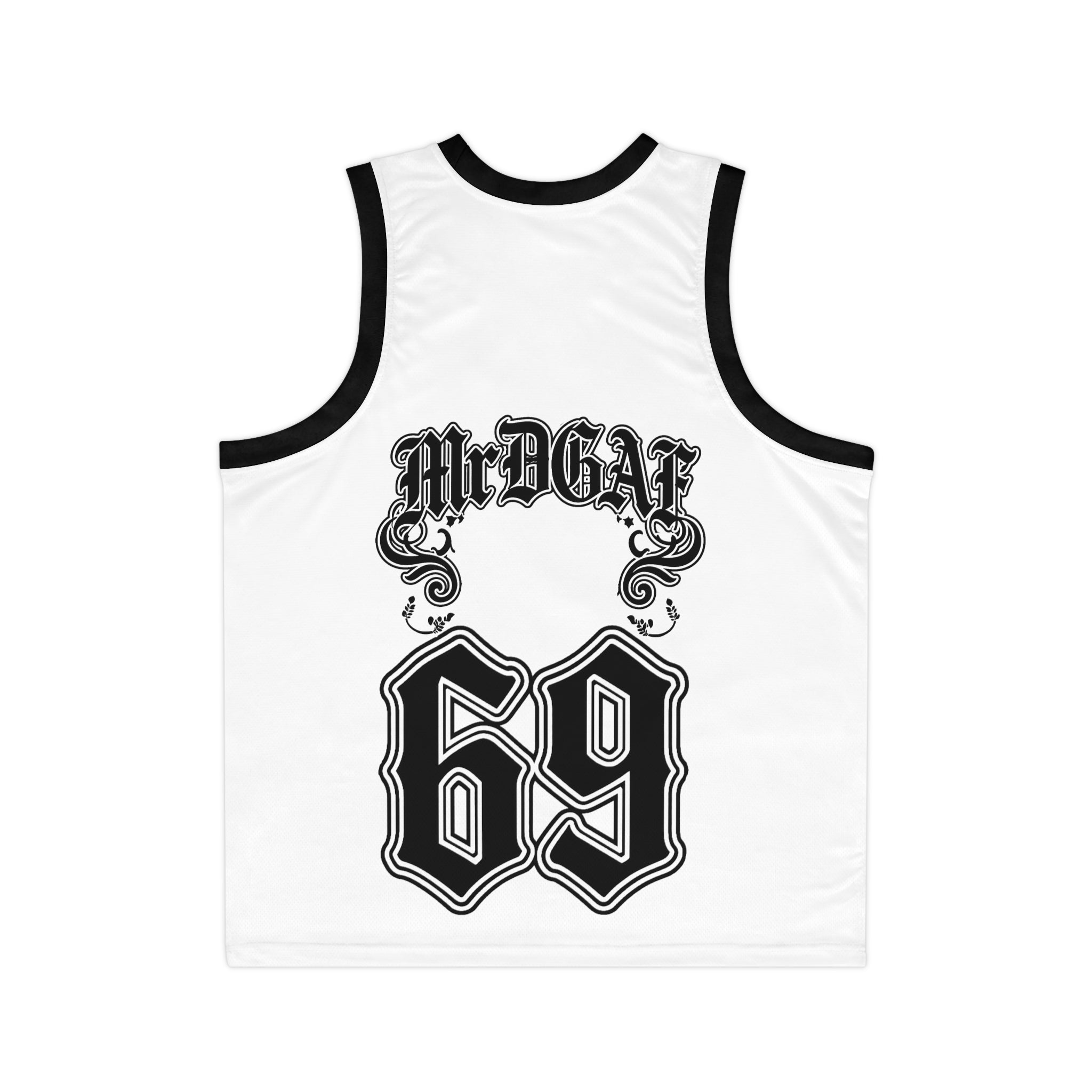 Basketball Jersey — Vintage Gothic "MrDgat 69" Number Tank - mrdgaf.shop