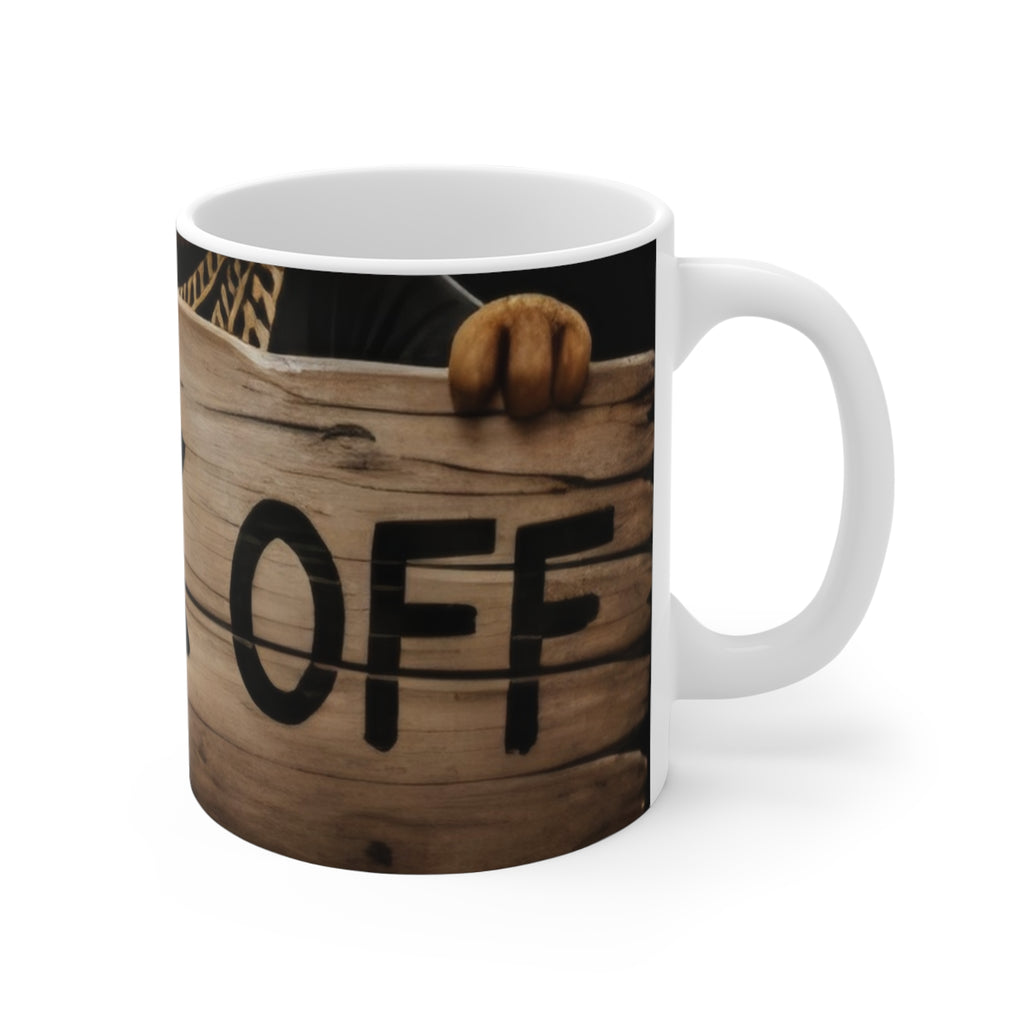 Rustic 'Fuck Off' Coffee Mug — 11oz Ceramic Novelty Mug