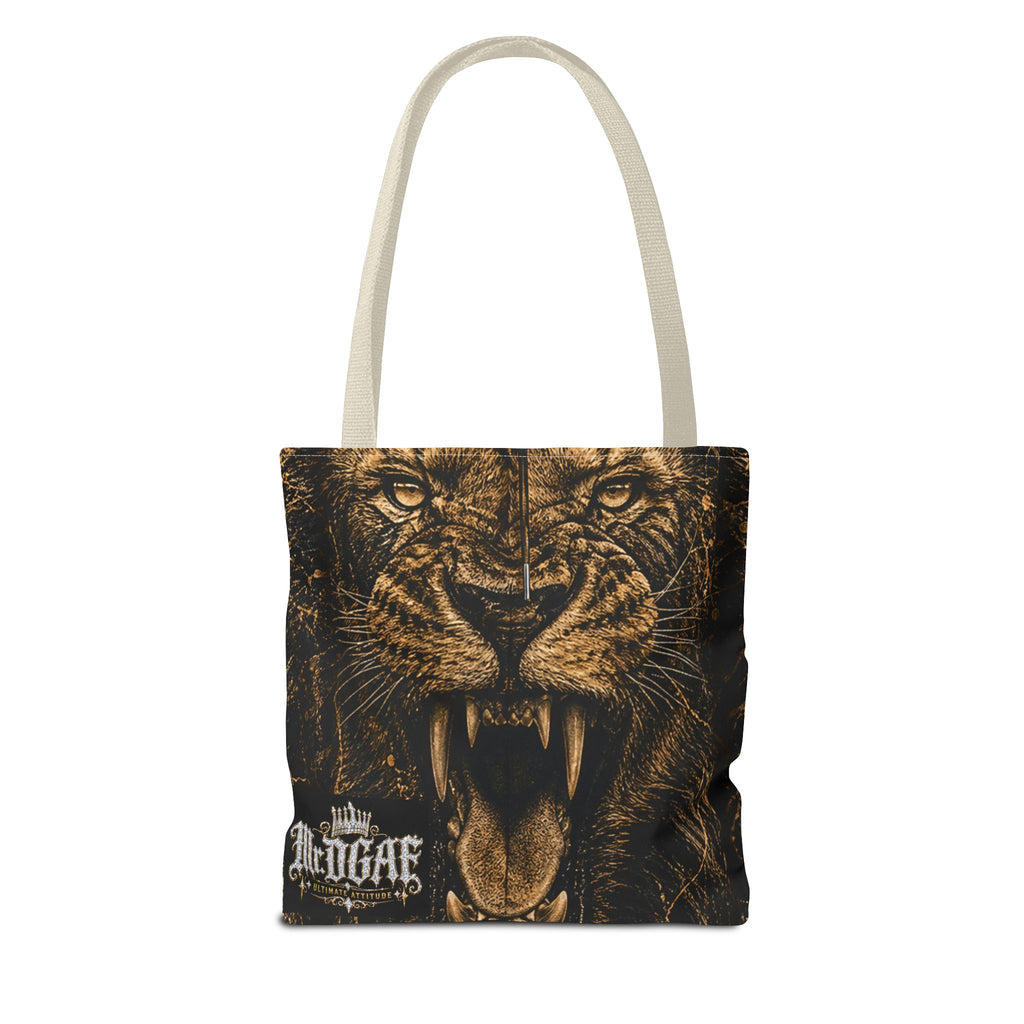 Roaring Lion Tote Bag – Vintage Fierce Animal Print Everyday Tote - mrdgaf.shop