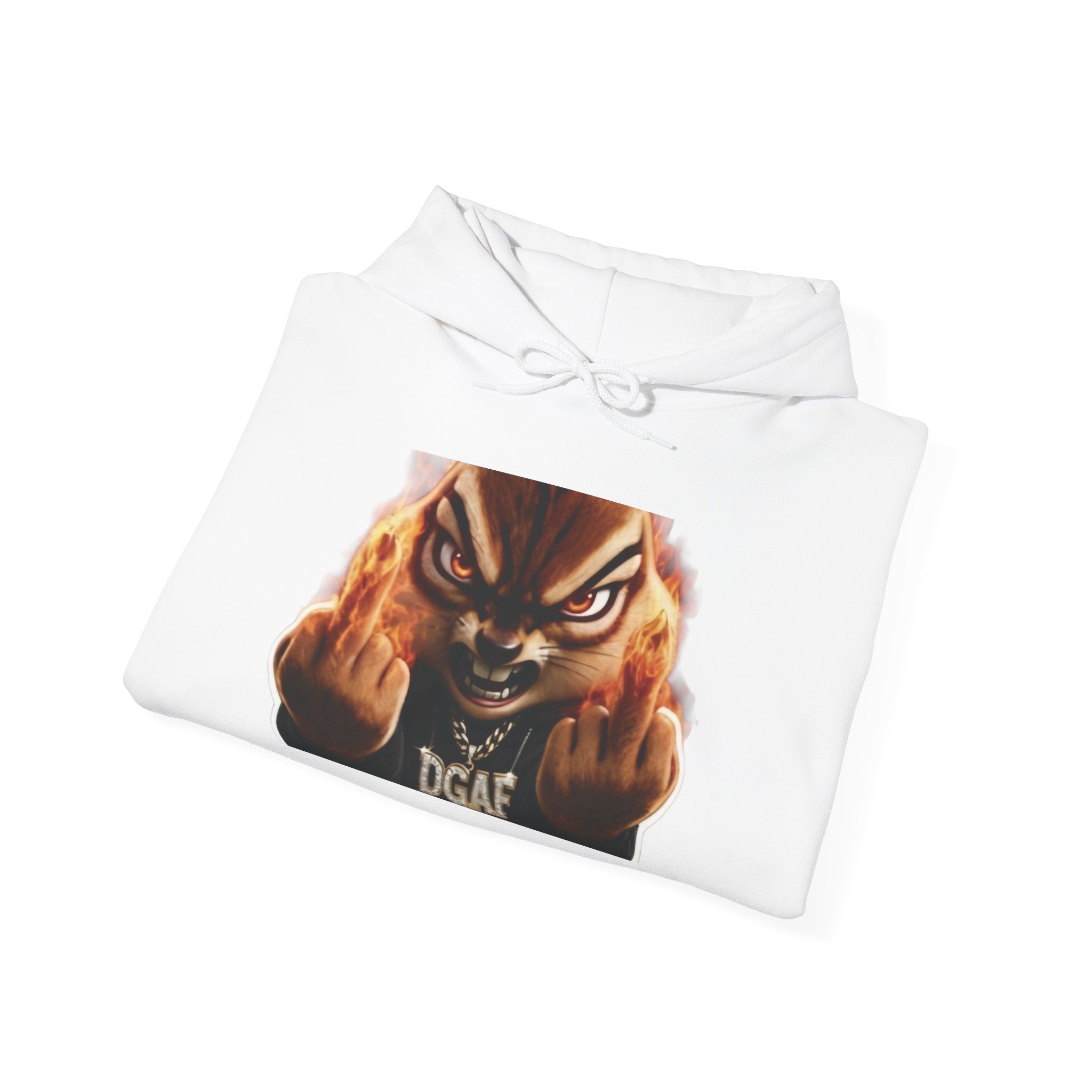Hoodie — Smoky Chipmunk 'DGAF' Graphic Pullover