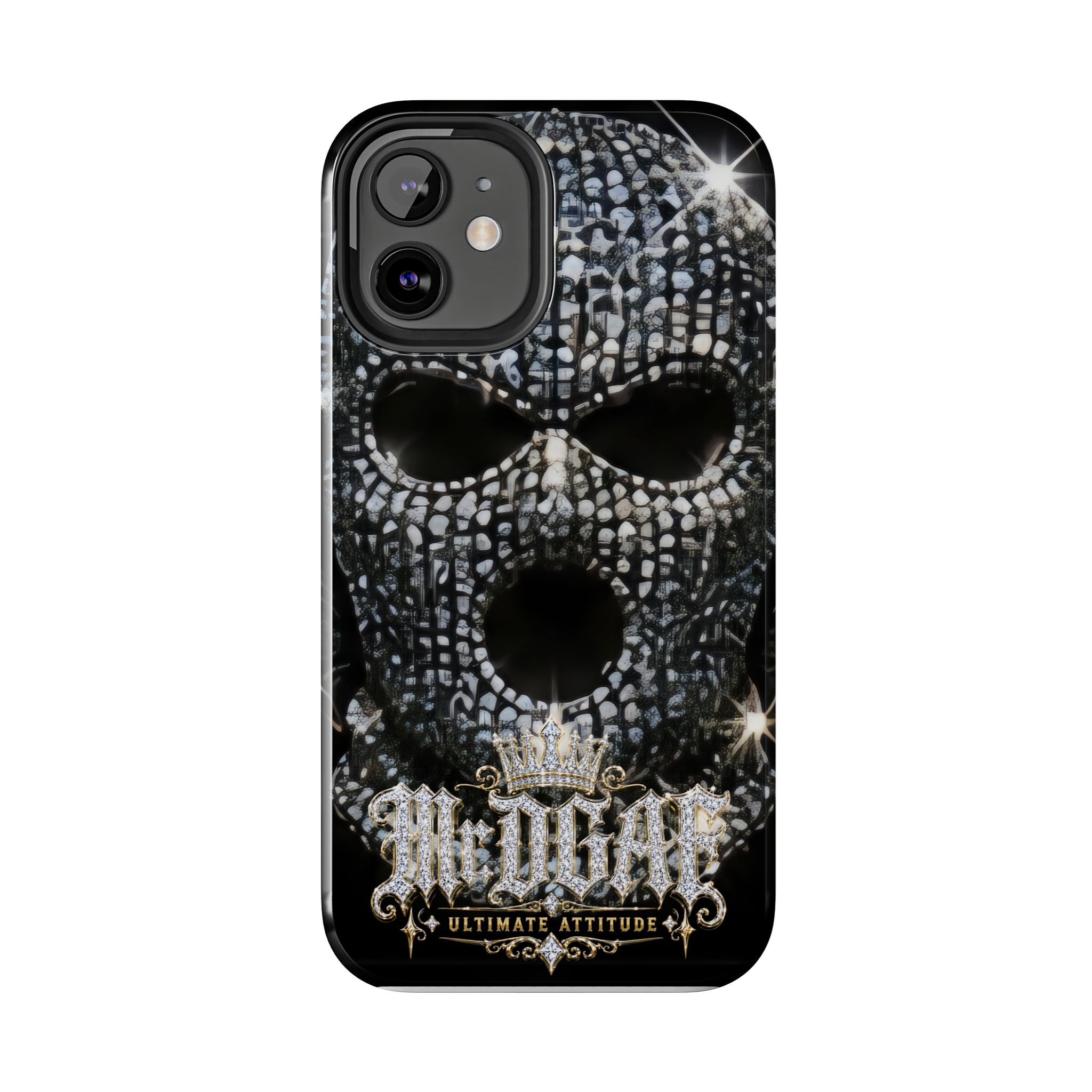 Skull Rhinestone Tough Phone Case — "Outlaw" Ultimate Attitude - mrdgaf.shop