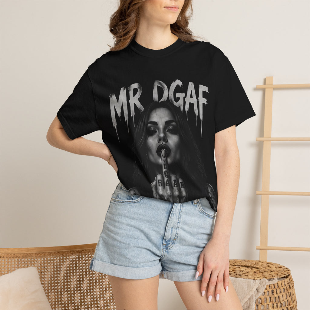 Mr DGAF Graphic T-Shirt — Edgy Middle Finger Streetwear Tee - mrdgaf.shop