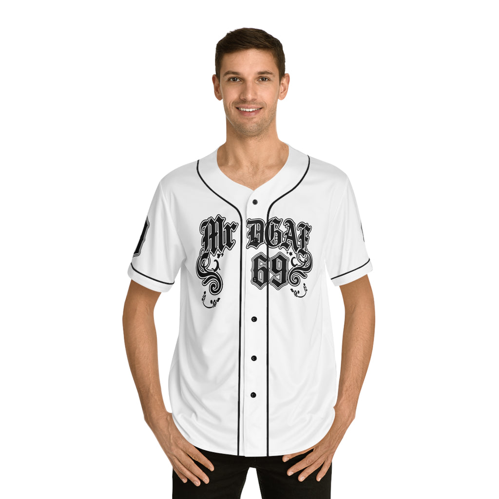 MrDGAF 69 Baseball Jersey — Vintage Gothic Numbered Men’s Sports Tee - mrdgaf.shop