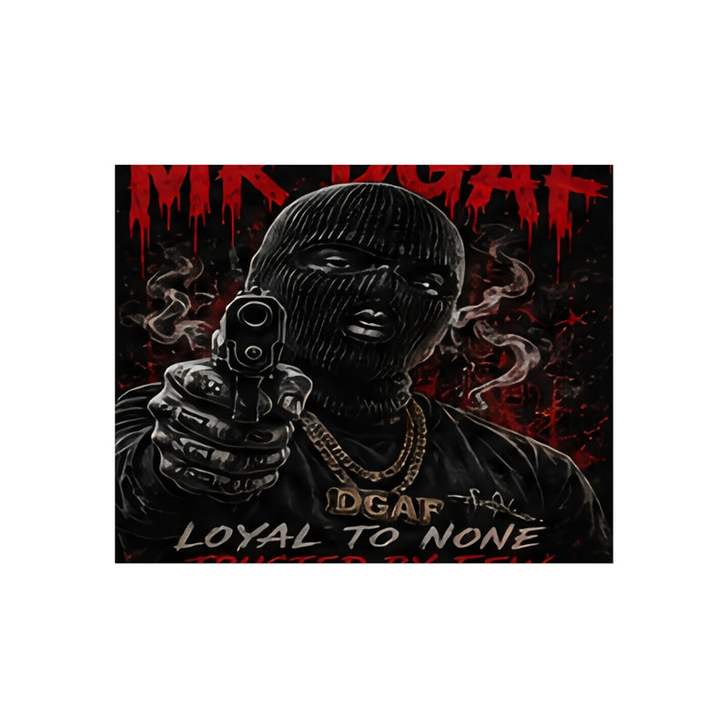 Fine Art Poster — 'Loyal to None' Masked Gunman Dark Urban Art Print - mrdgaf.shop