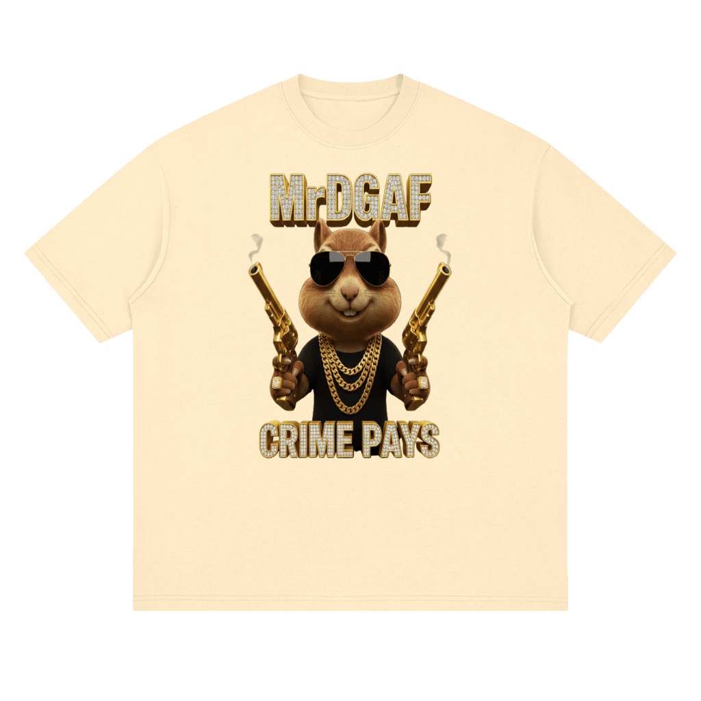 Crime Pays Graphic Tee — Mr. DGAF Dark Streetwear - mrdgaf.shop