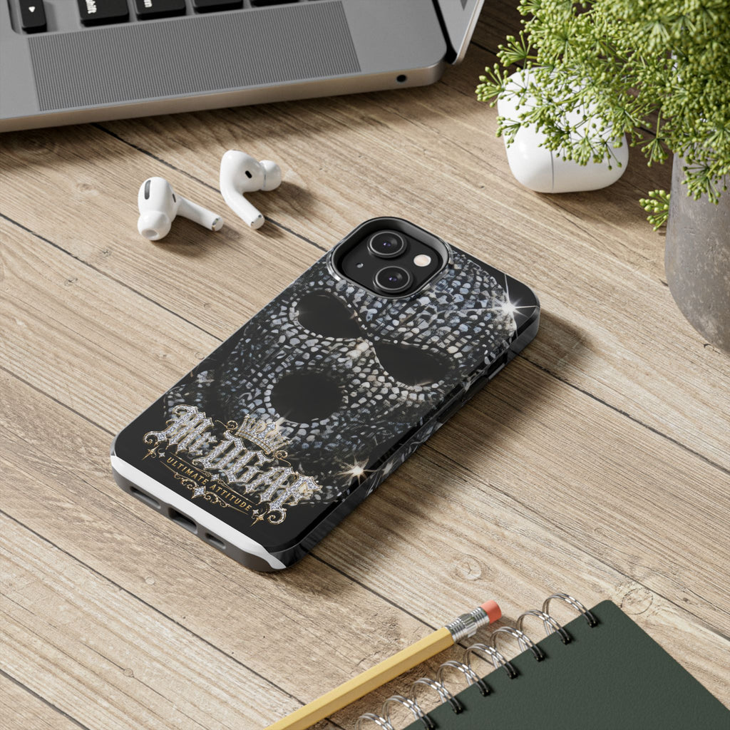 Skull Rhinestone Tough Phone Case — "Outlaw" Ultimate Attitude - mrdgaf.shop