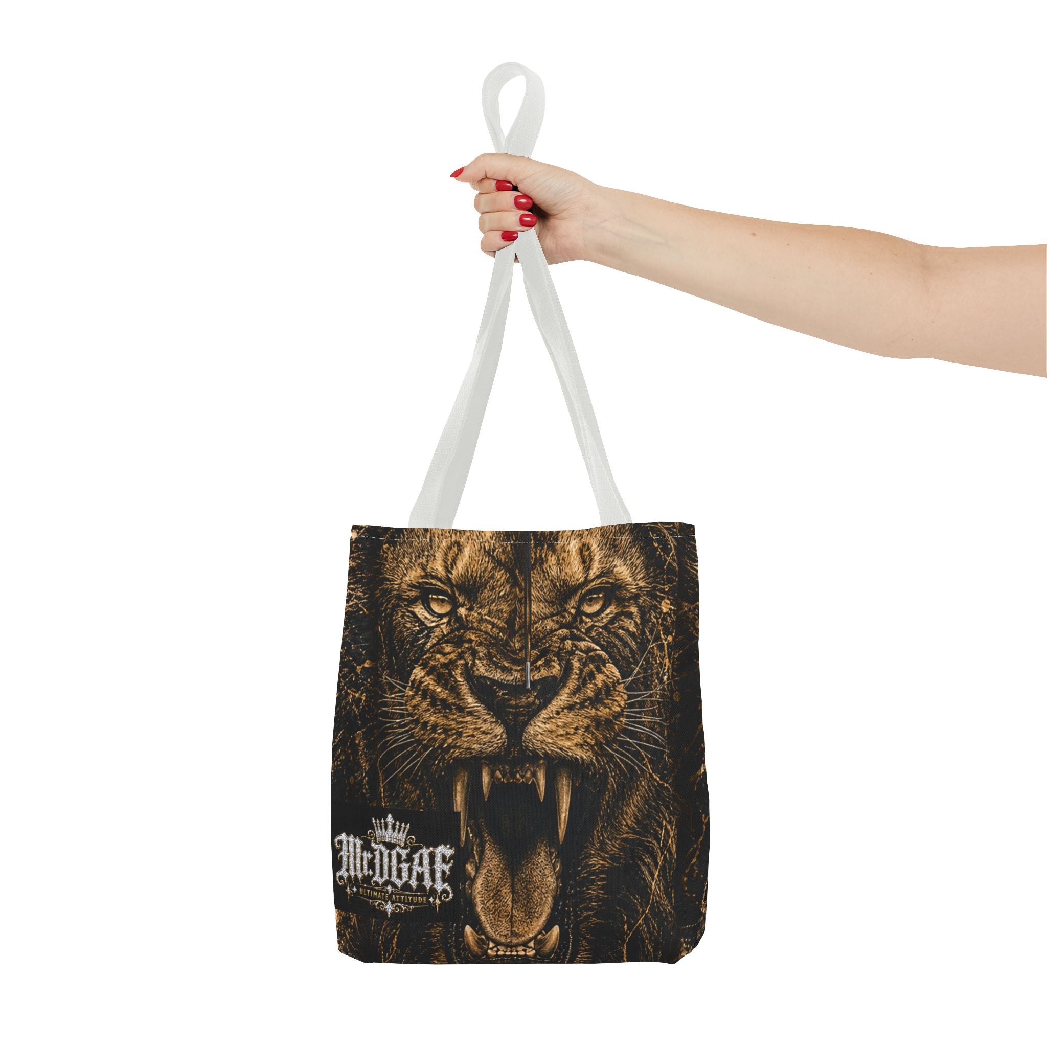 Roaring Lion Tote Bag – Vintage Fierce Animal Print Everyday Tote - mrdgaf.shop