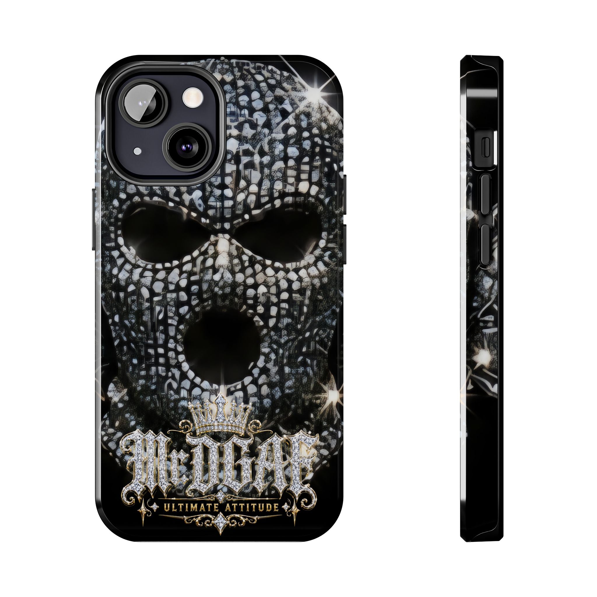 Skull Rhinestone Tough Phone Case — "Outlaw" Ultimate Attitude - mrdgaf.shop