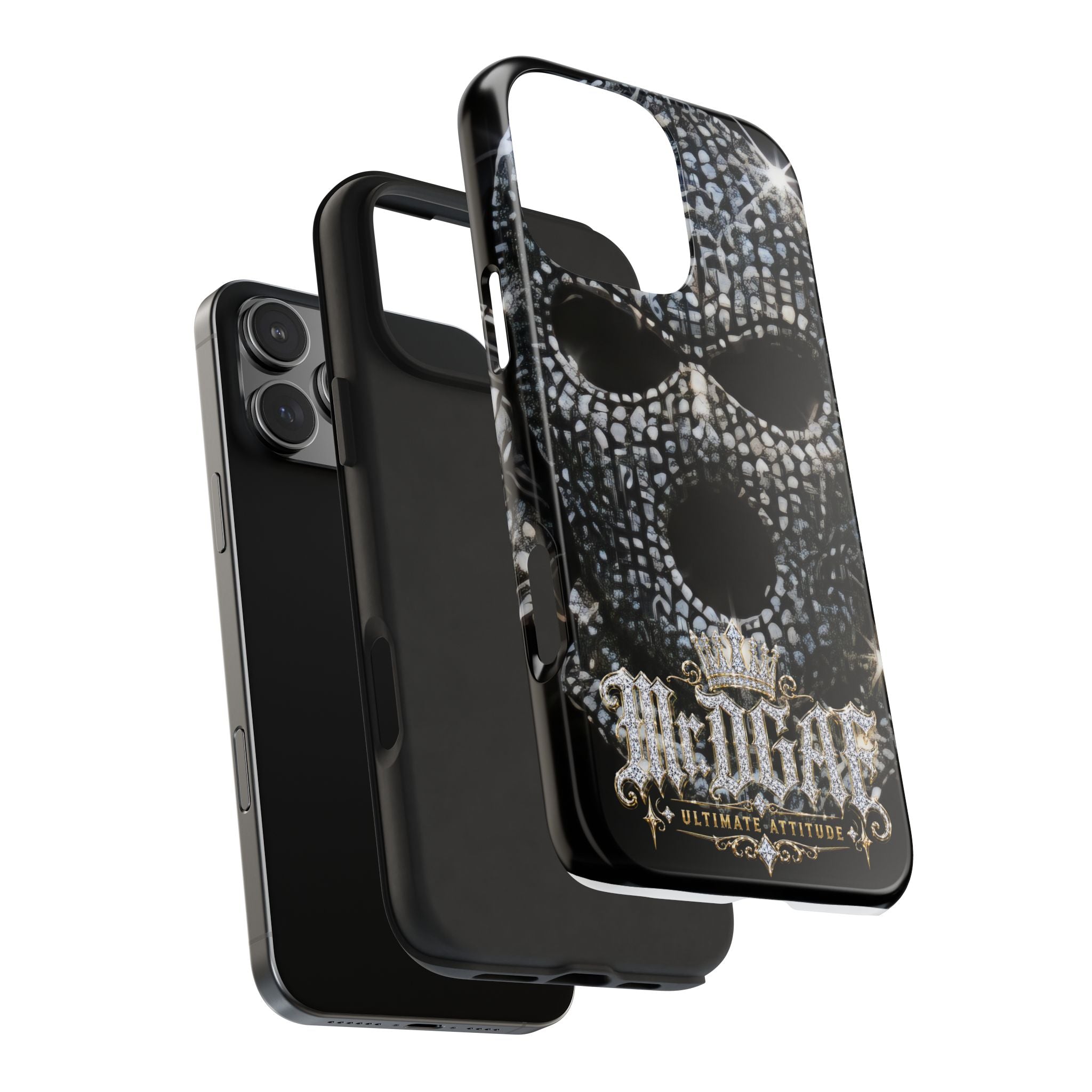 Skull Rhinestone Tough Phone Case — "Outlaw" Ultimate Attitude - mrdgaf.shop