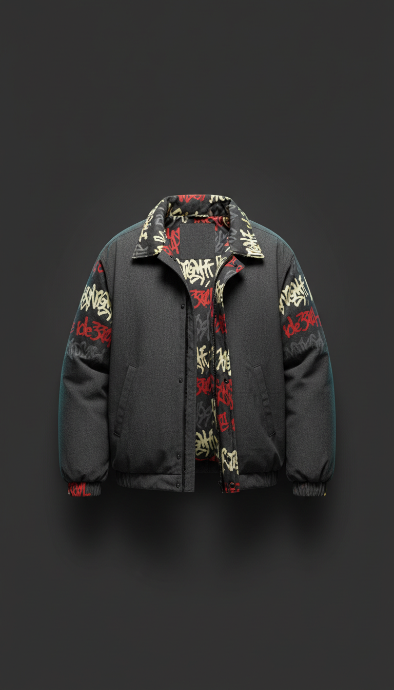 Outlaw Print Outerwear Bomber