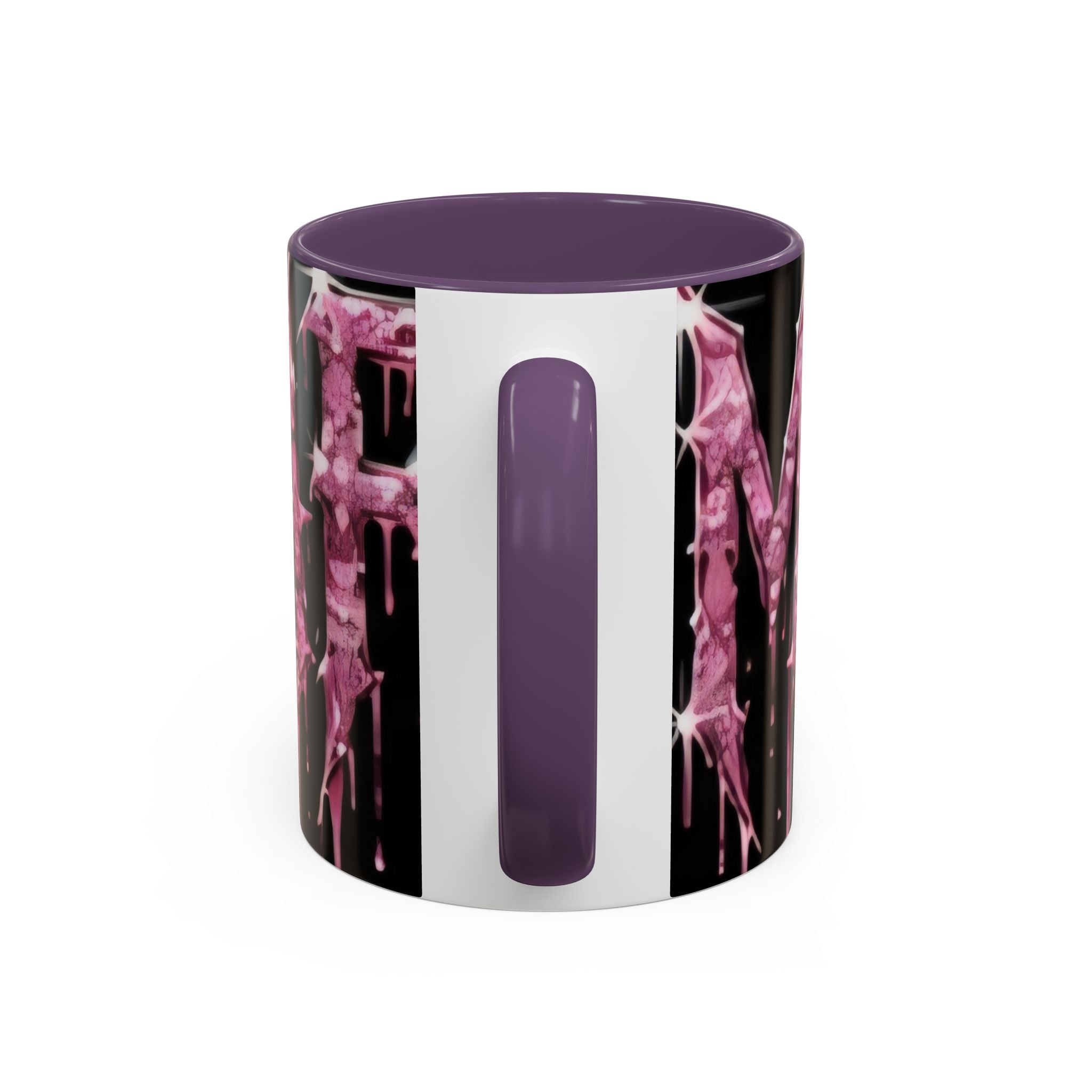 Dripping Pink Glitter Gothic Mug — Accent Coffee Cup (11/15oz) - mrdgaf.shop