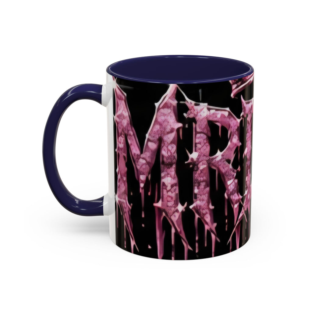 Dripping Pink Glitter Gothic Mug — Accent Coffee Cup (11/15oz) - mrdgaf.shop