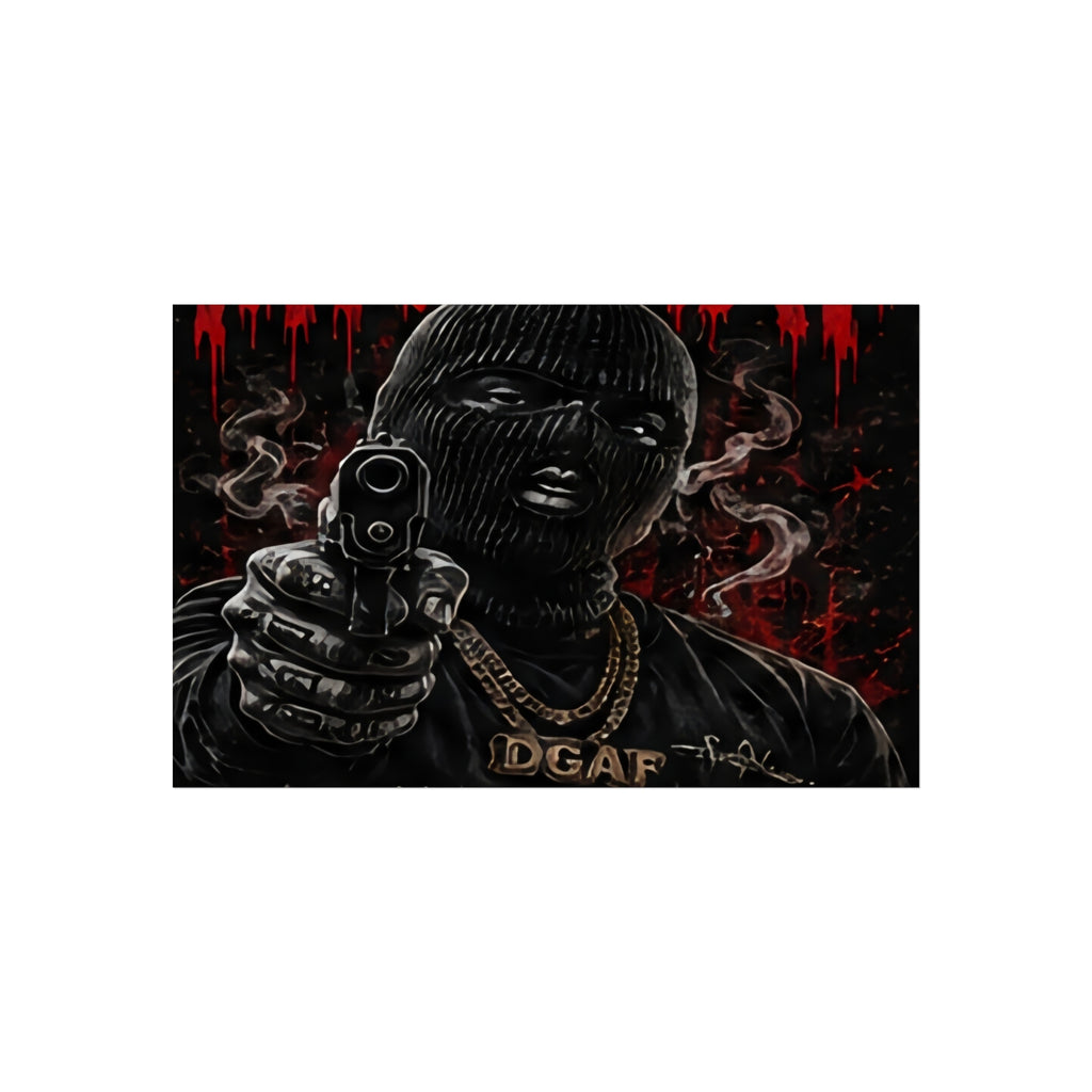 Fine Art Poster — 'Loyal to None' Masked Gunman Dark Urban Art Print