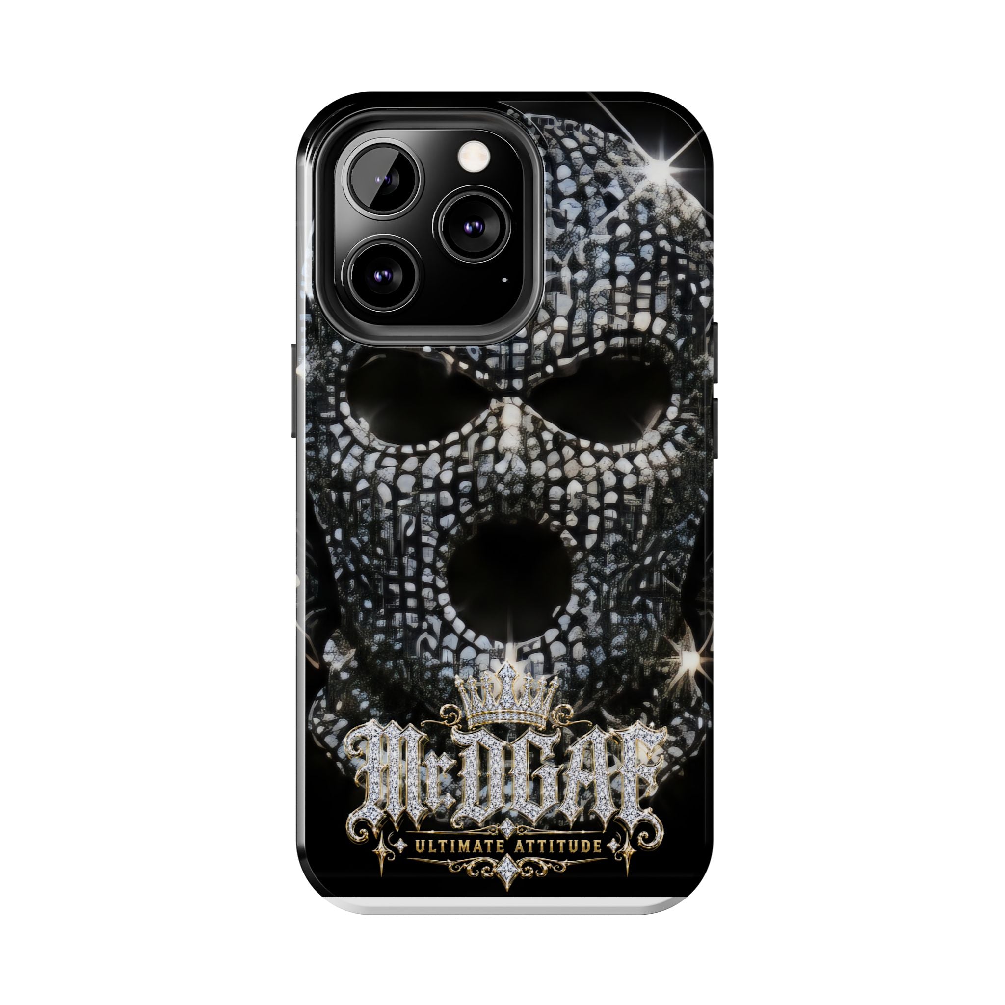 Skull Rhinestone Tough Phone Case — "Outlaw" Ultimate Attitude - mrdgaf.shop