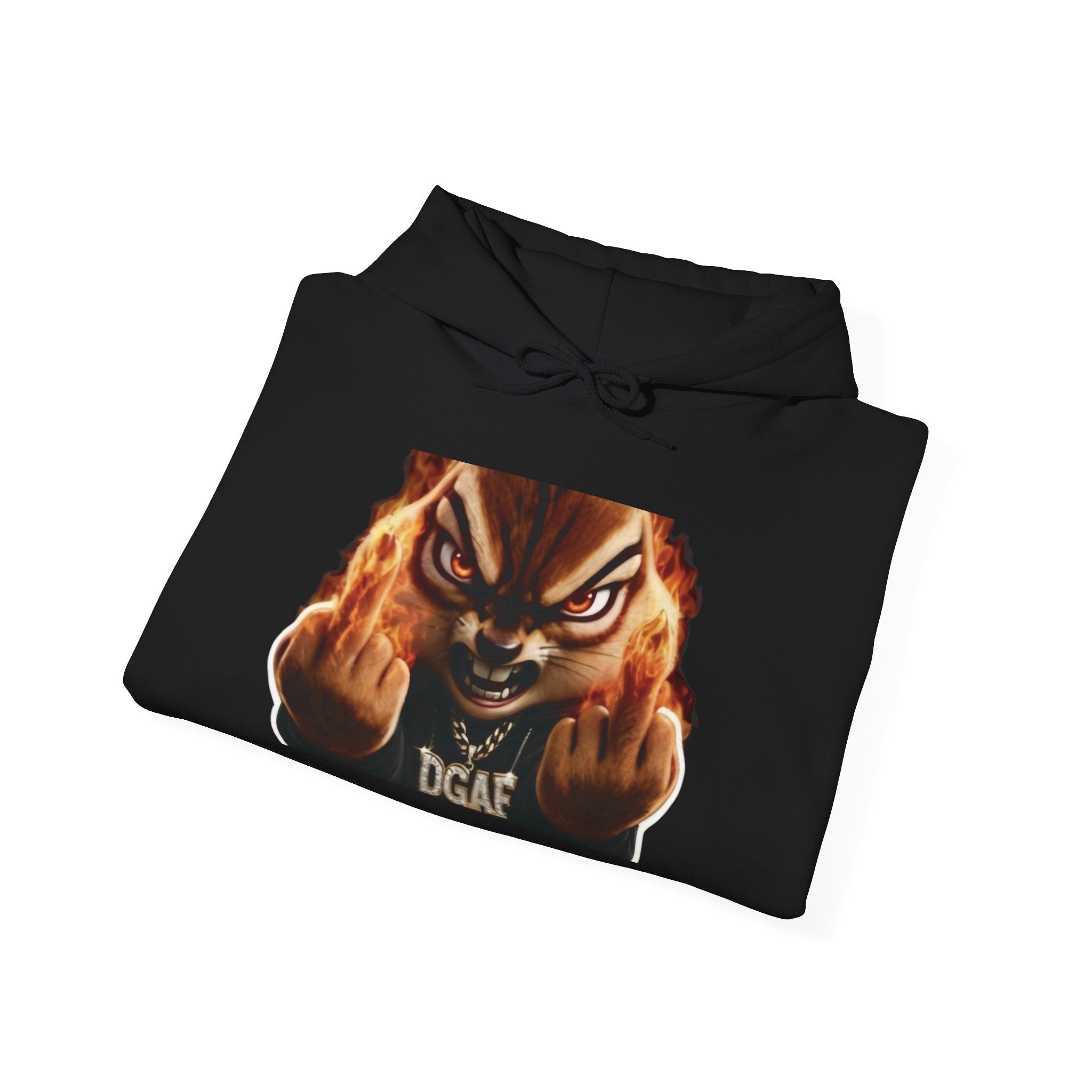 Hoodie — Smoky Chipmunk 'DGAF' Graphic Pullover