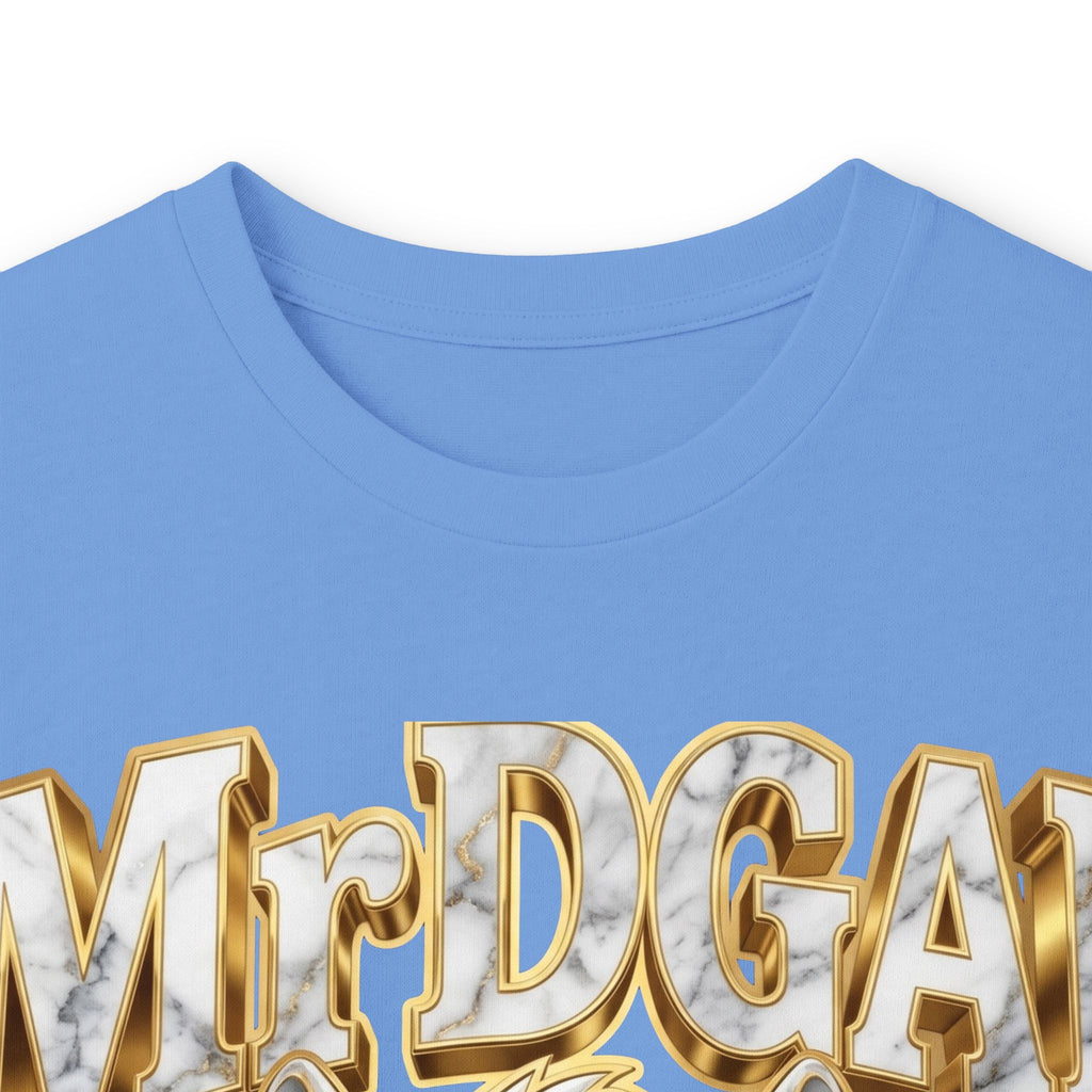 Long Sleeve Tee — Bold ‘DGAF’ Cat Graphic & Gold 3D Profanity Back